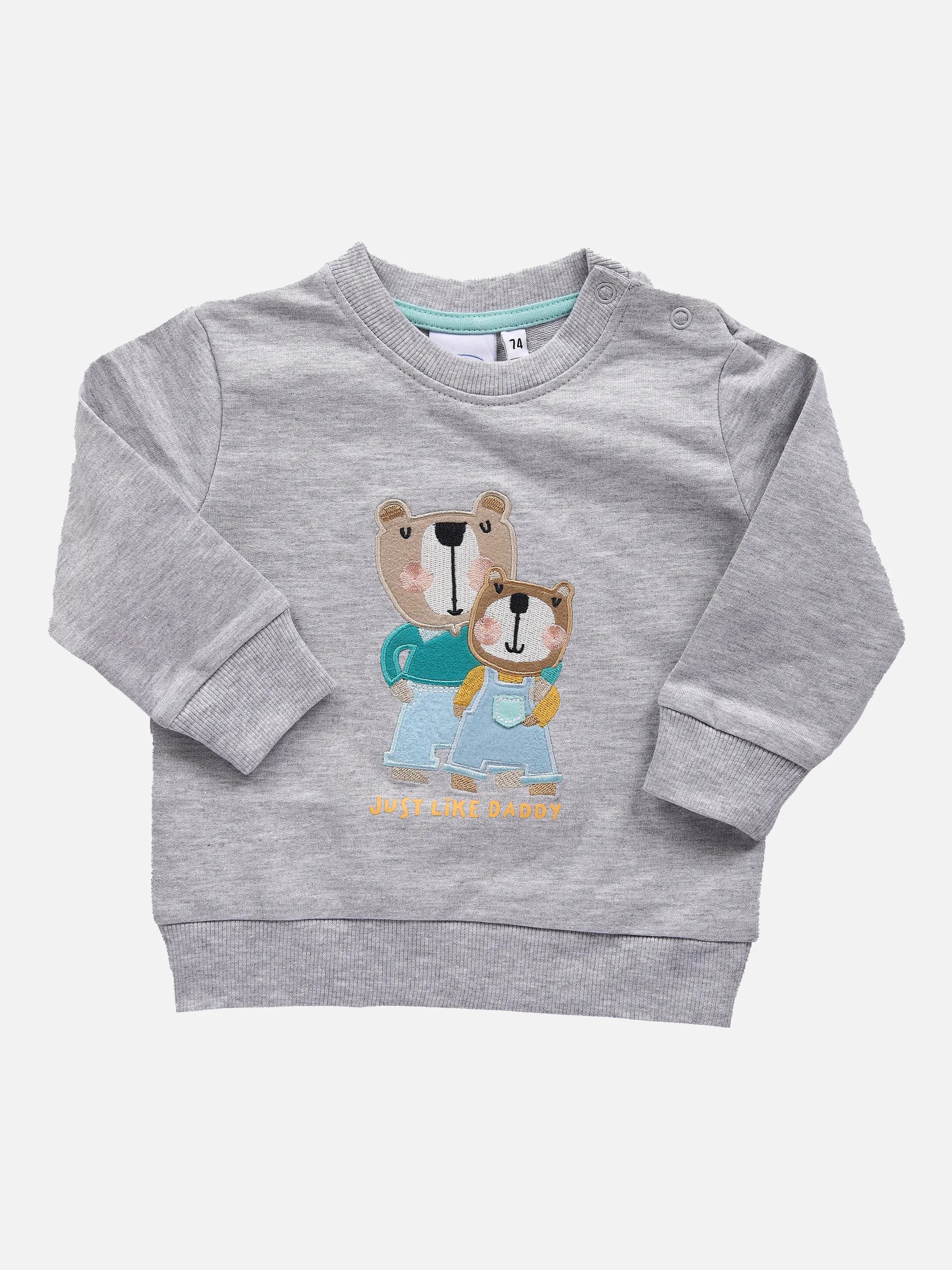 Bubble Gum BB Sweatshirt h.grau melange Grau 851269 HELLGRAU 1 Bubble Gum BB Sweatshirt h.grau melange Grau 851269 HELLGRAU 1