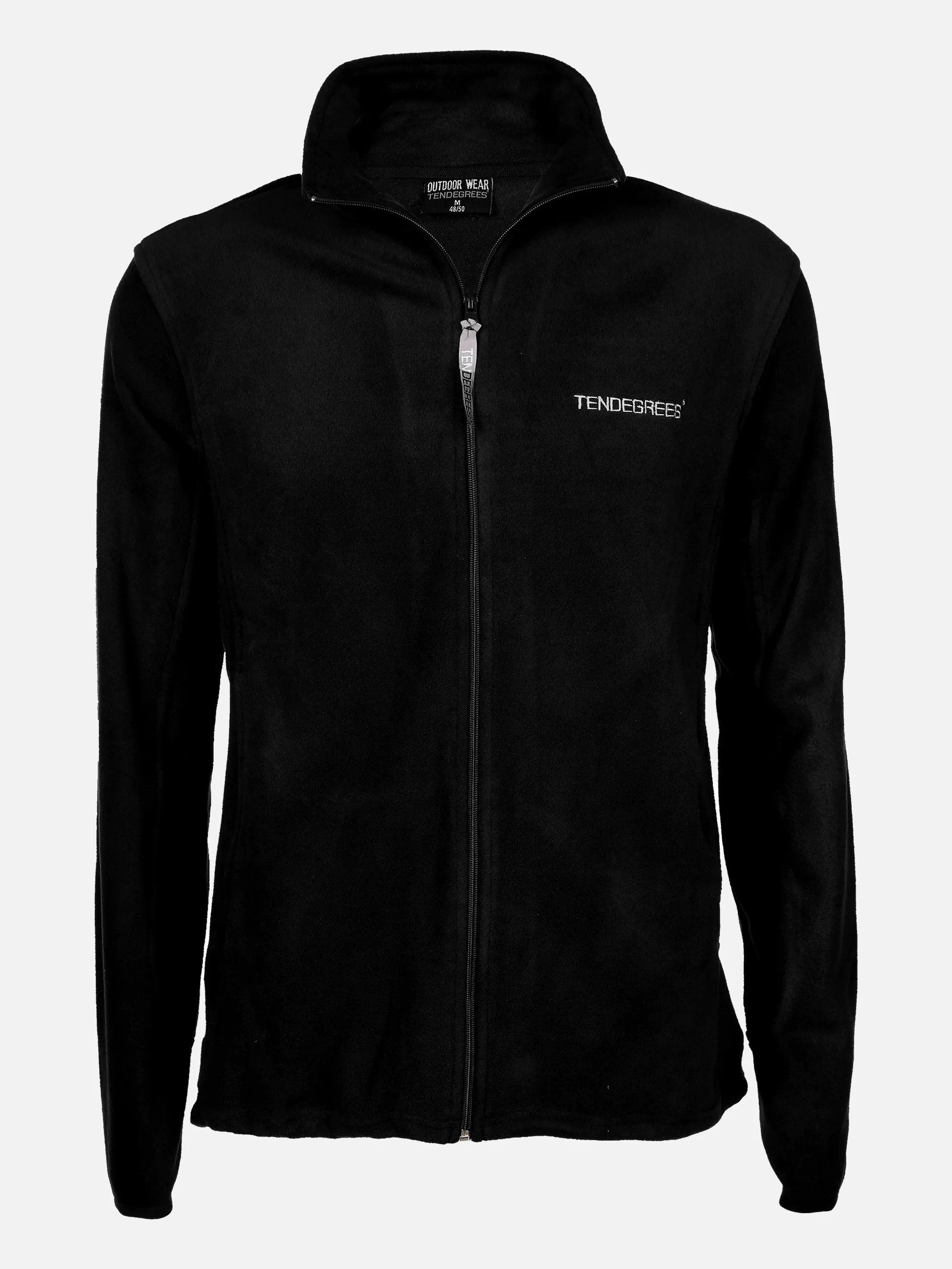 Ten Degrees He-Micro-Fleecejacke mit Stehk Schwarz 859219 SCHWARZ 1