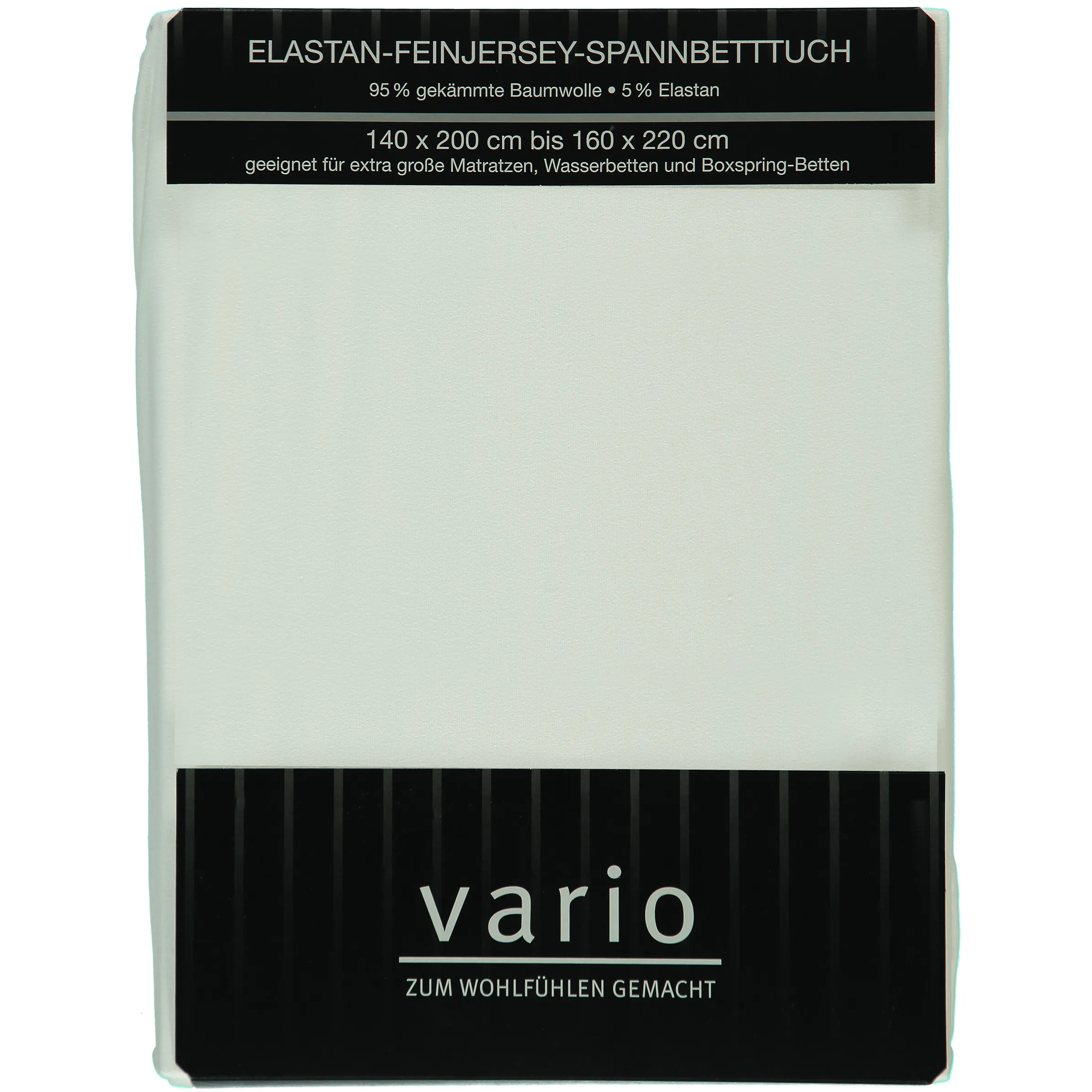 Vario Elast.-Feinjersey-Spannbetttuc Weiß 668079 WEIß 1