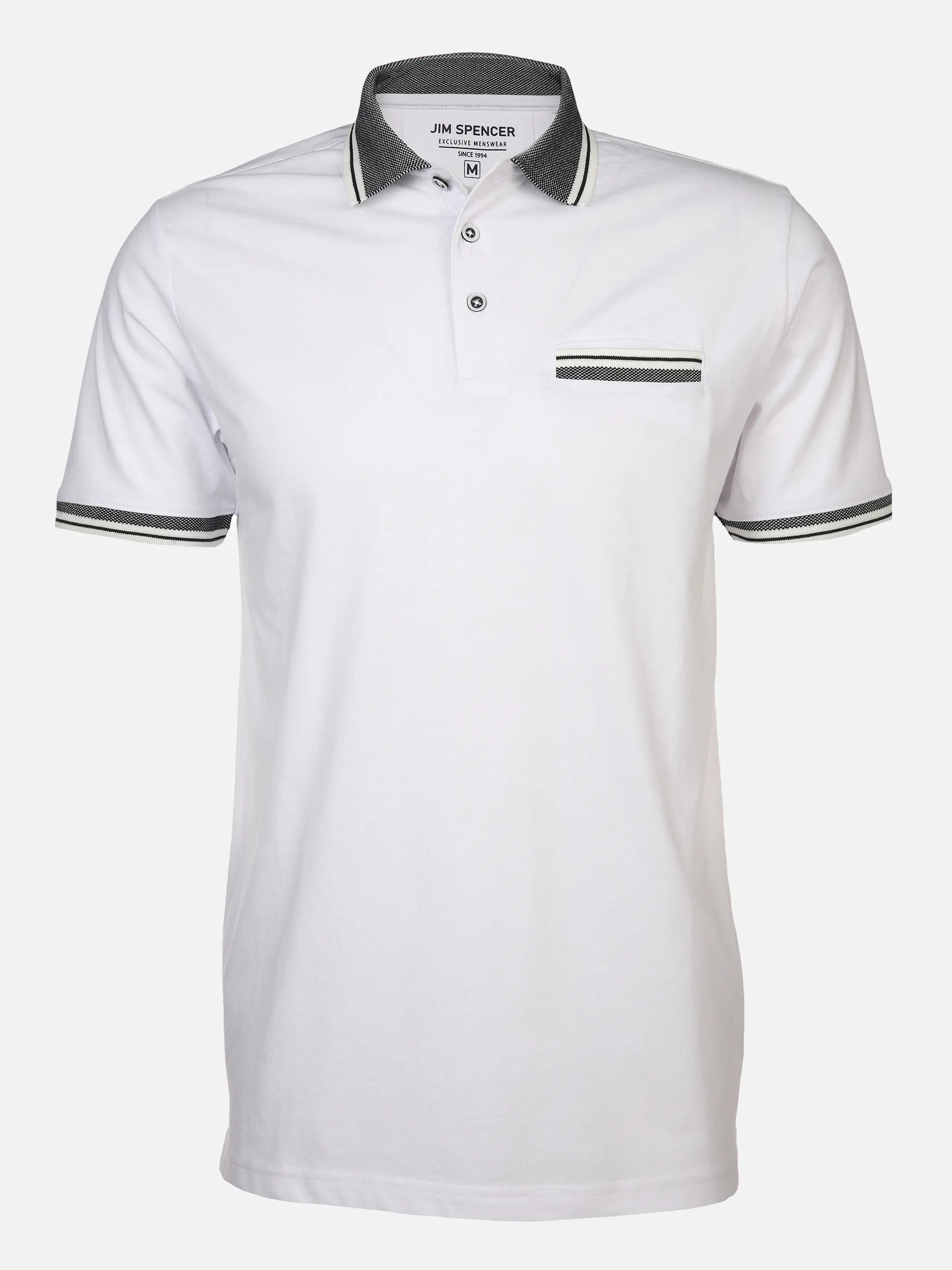 Jim Spencer He. Poloshirt 1/2 Arm spacedyed Weiß 876006 WEIß 1 Jim Spencer He. Poloshirt 1/2 Arm spacedyed Weiß 876006 WEIß 1