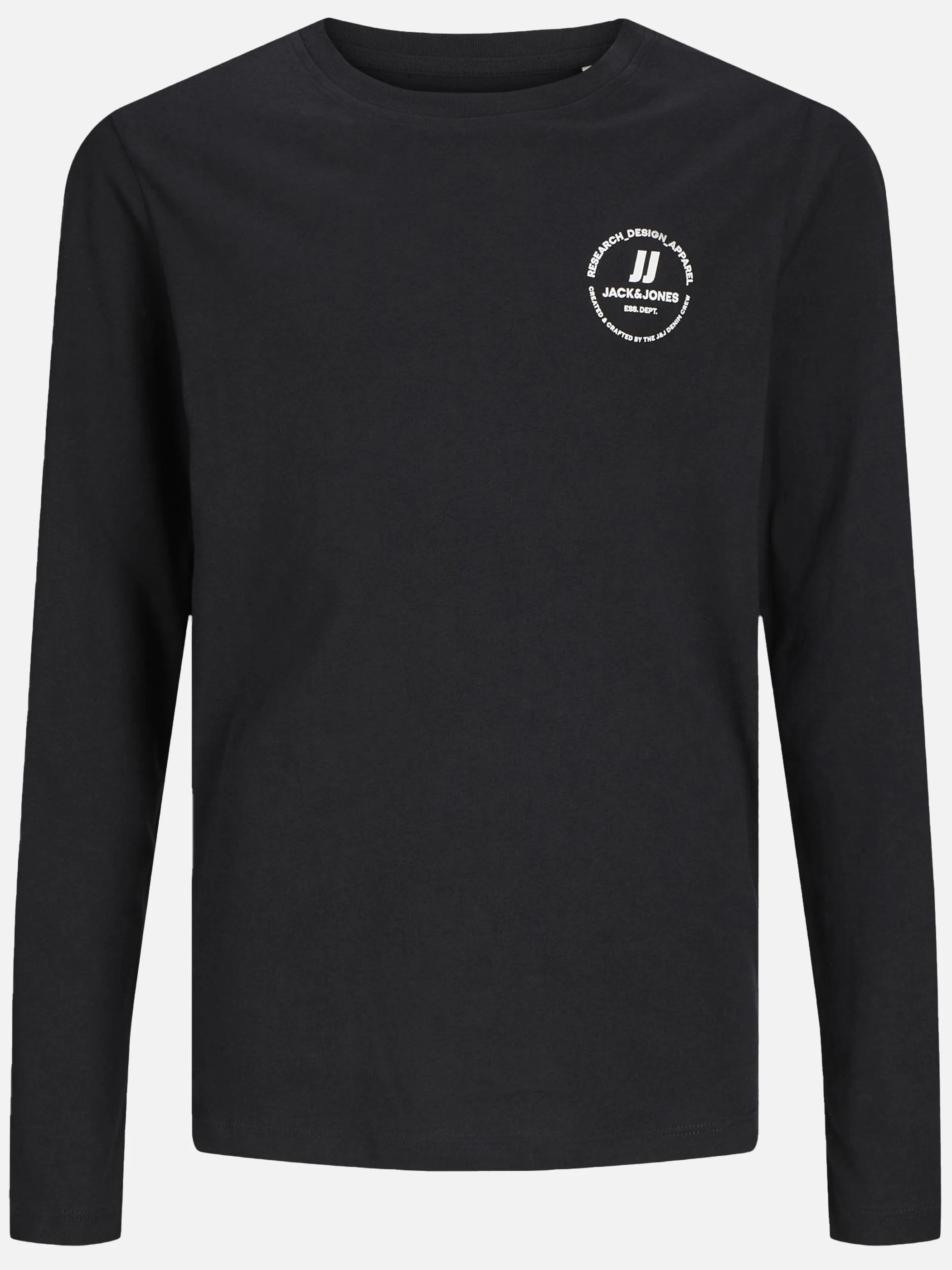 Jack&Jones Junior 12258973 JJESWIFT TEE LS NOOS Schwarz 897112 178012 1