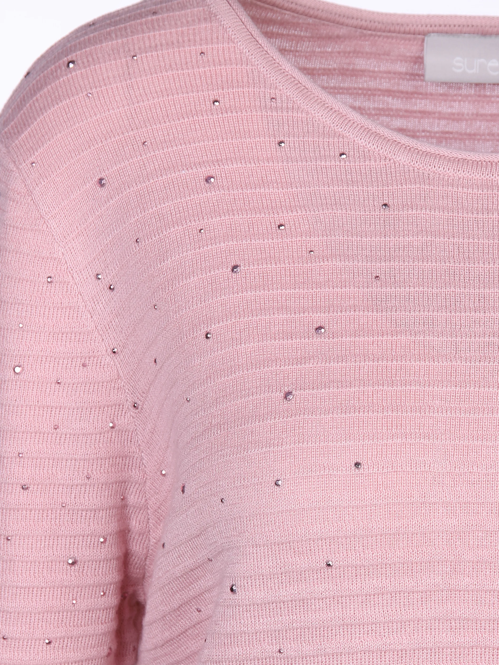 Sure Da-Strickpullover m. Struktur Rosa 868592 PUDER 3 Sure Da-Strickpullover m. Struktur Rosa 868592 PUDER 3