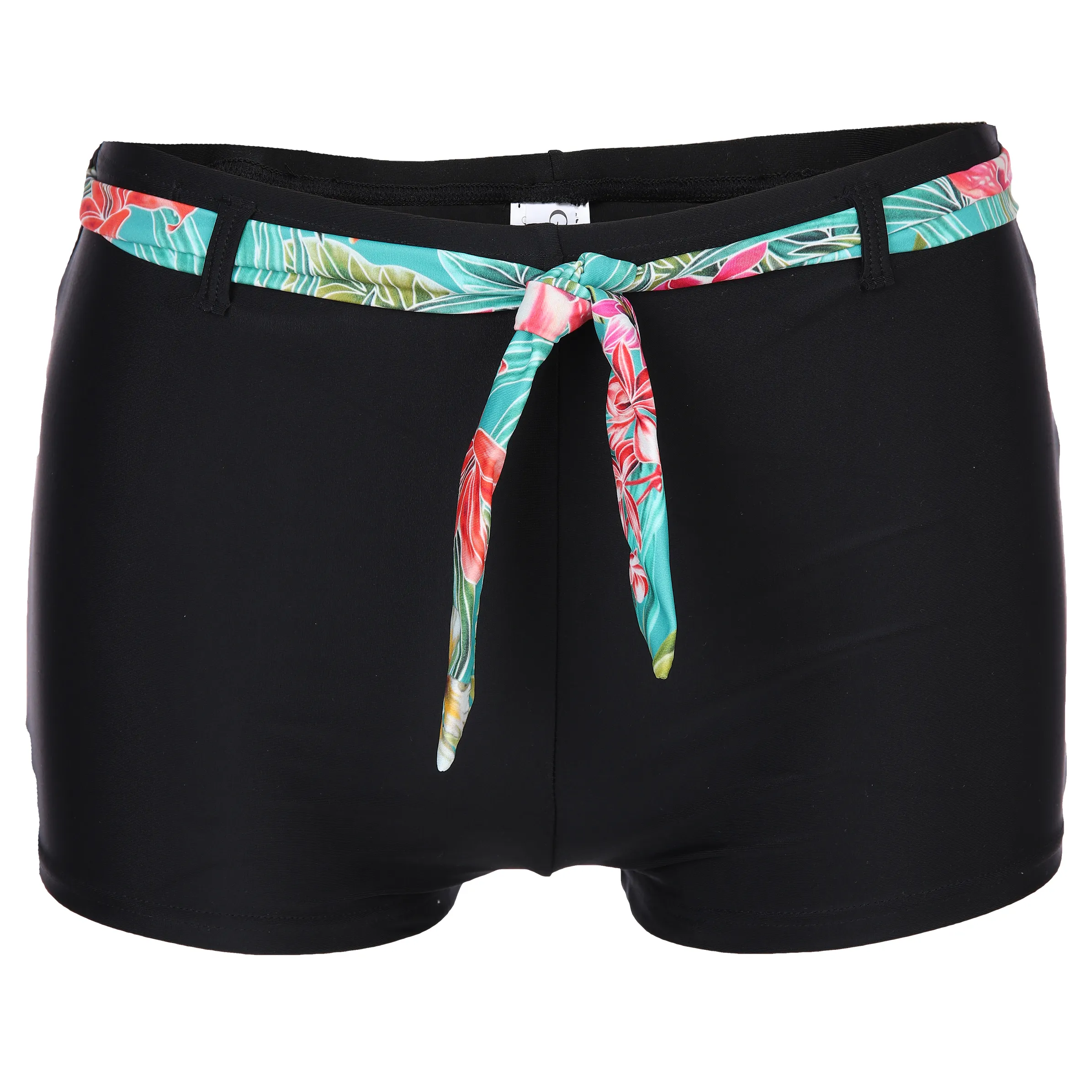Grinario Sports Da-Bikini Shorts mit Bindeband Schwarz 877042 BLACK 1 Grinario Sports Da-Bikini Shorts mit Bindeband Schwarz 877042 BLACK 1
