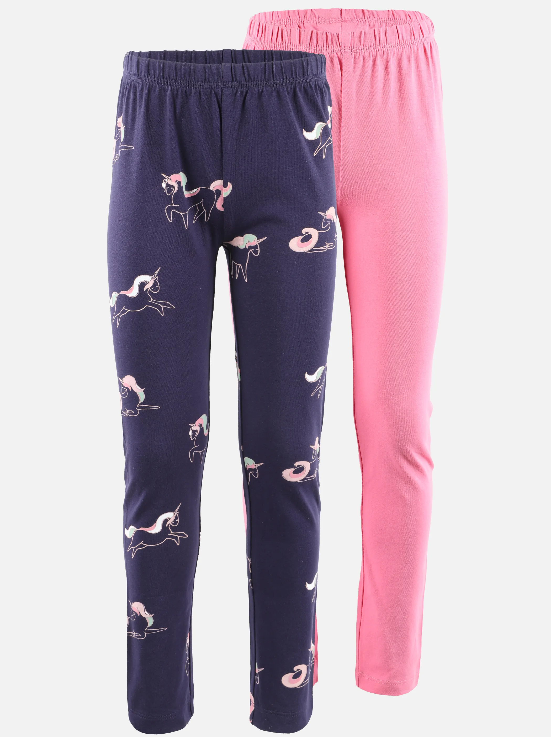 Stop + Go KM 2er Pack Leggings in pink und blau mit AOP Pink 890396 PINK/BLAU 1