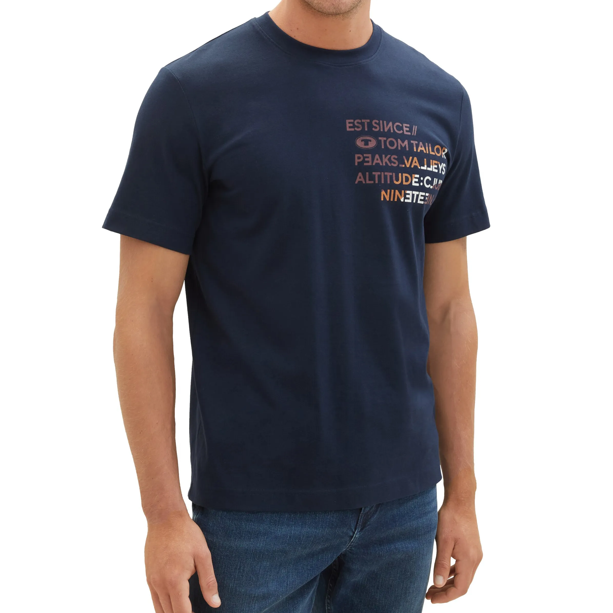 Tom Tailor 1037848 printed t-shirt Blau 884270 10668 4