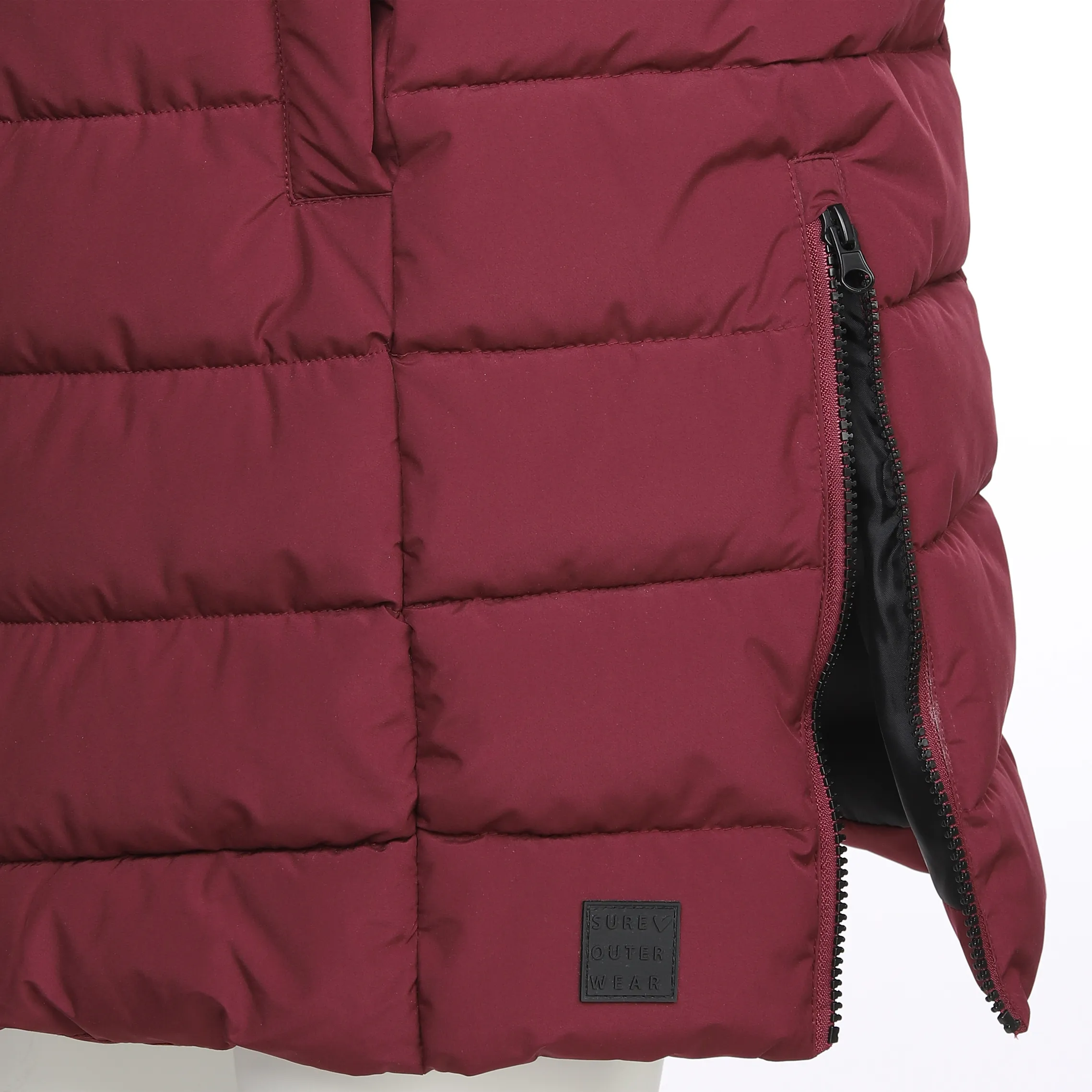 Sure Da-Longweste m.Kapuze Rot 878041 BORDEAUX 3 Sure Da-Longweste m.Kapuze Rot 878041 BORDEAUX 3