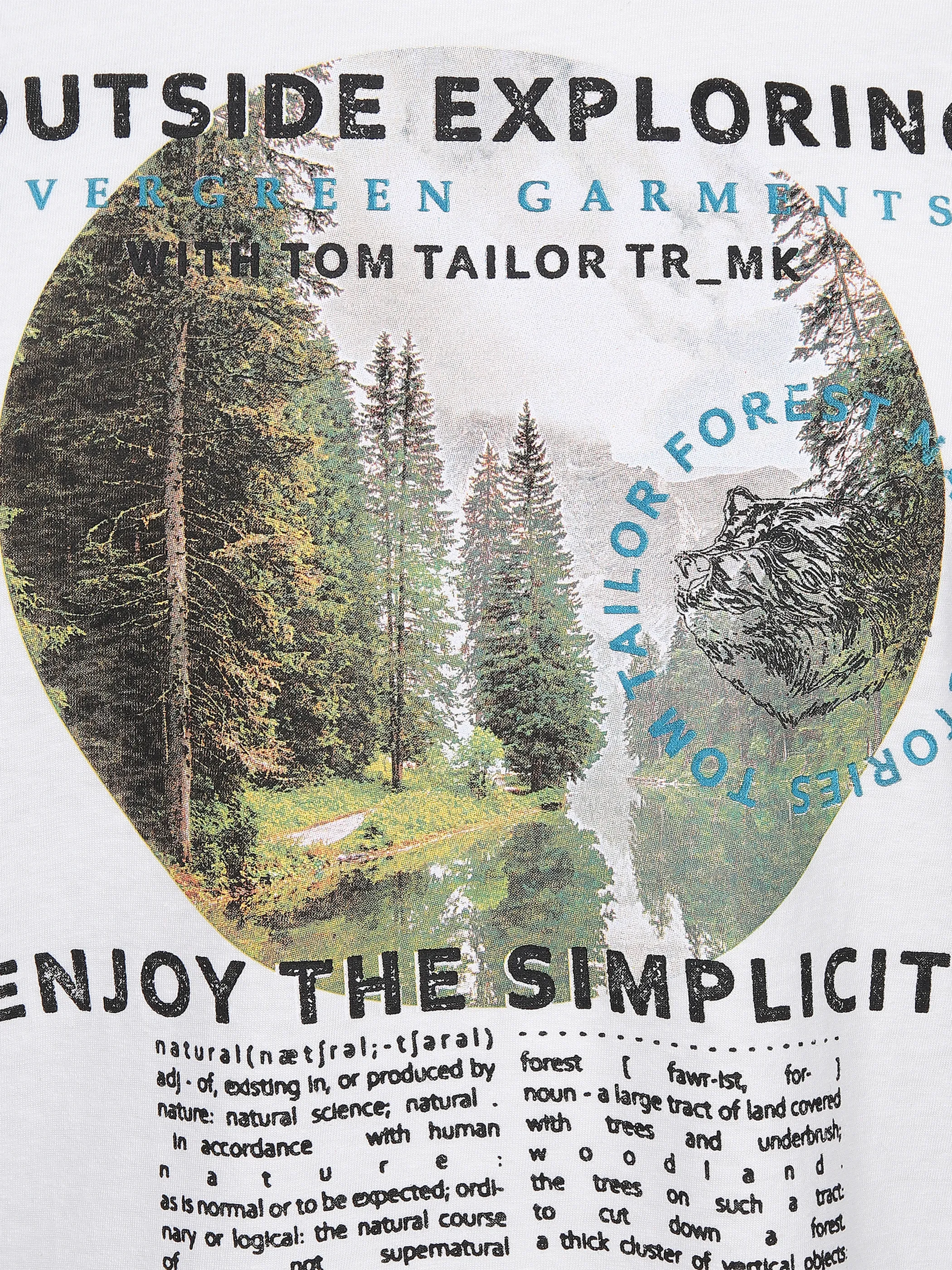 Tom Tailor 1032991 photoprint t-shirt Weiß 869534 30402 3 Tom Tailor 1032991 photoprint t-shirt Weiß 869534 30402 3