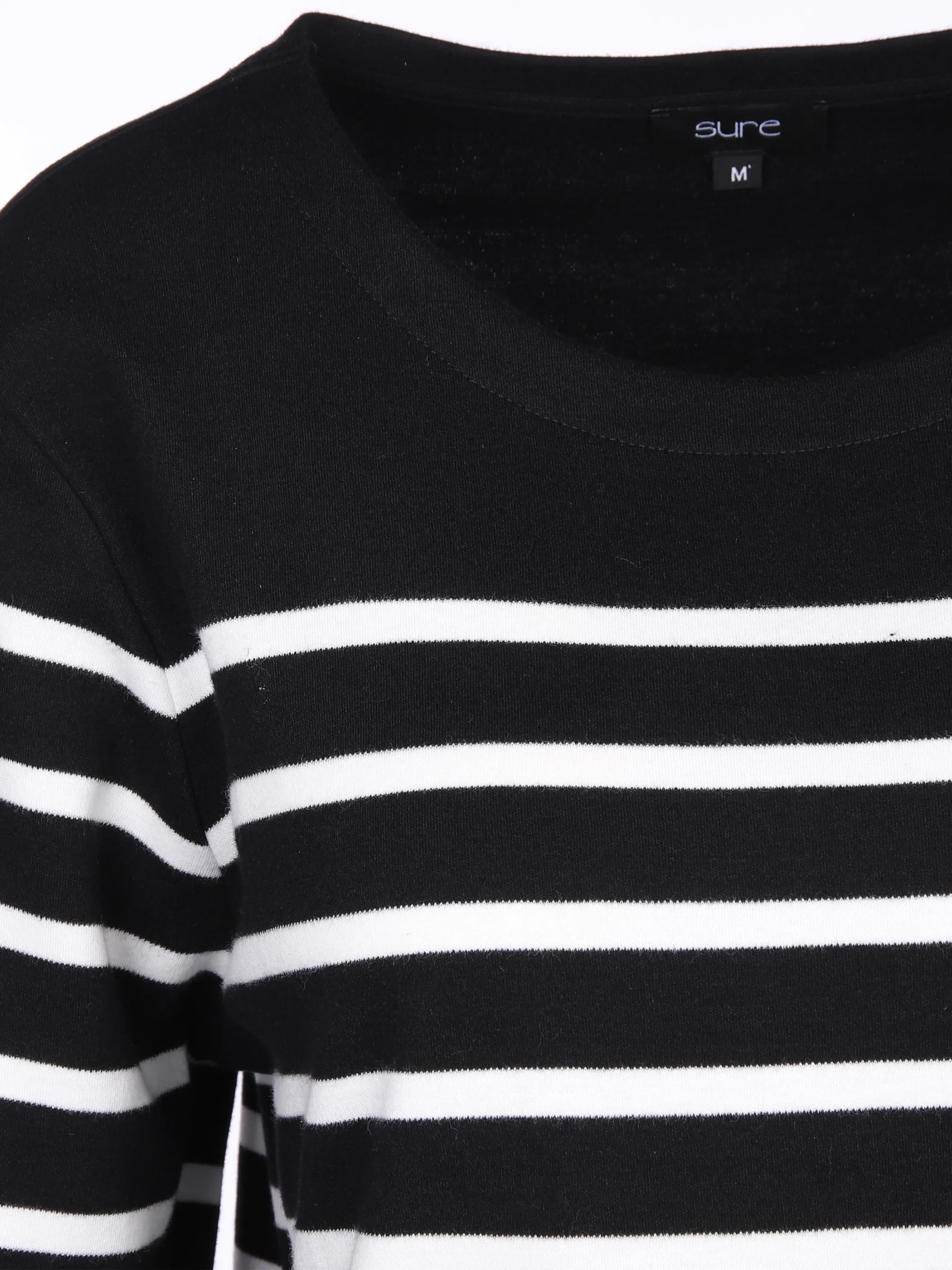 Sure Da-Ringelshirt m. 3/4 Arm Schwarz 872900 SCHW/OFFWH 3 Sure Da-Ringelshirt m. 3/4 Arm Schwarz 872900 SCHW/OFFWH 3