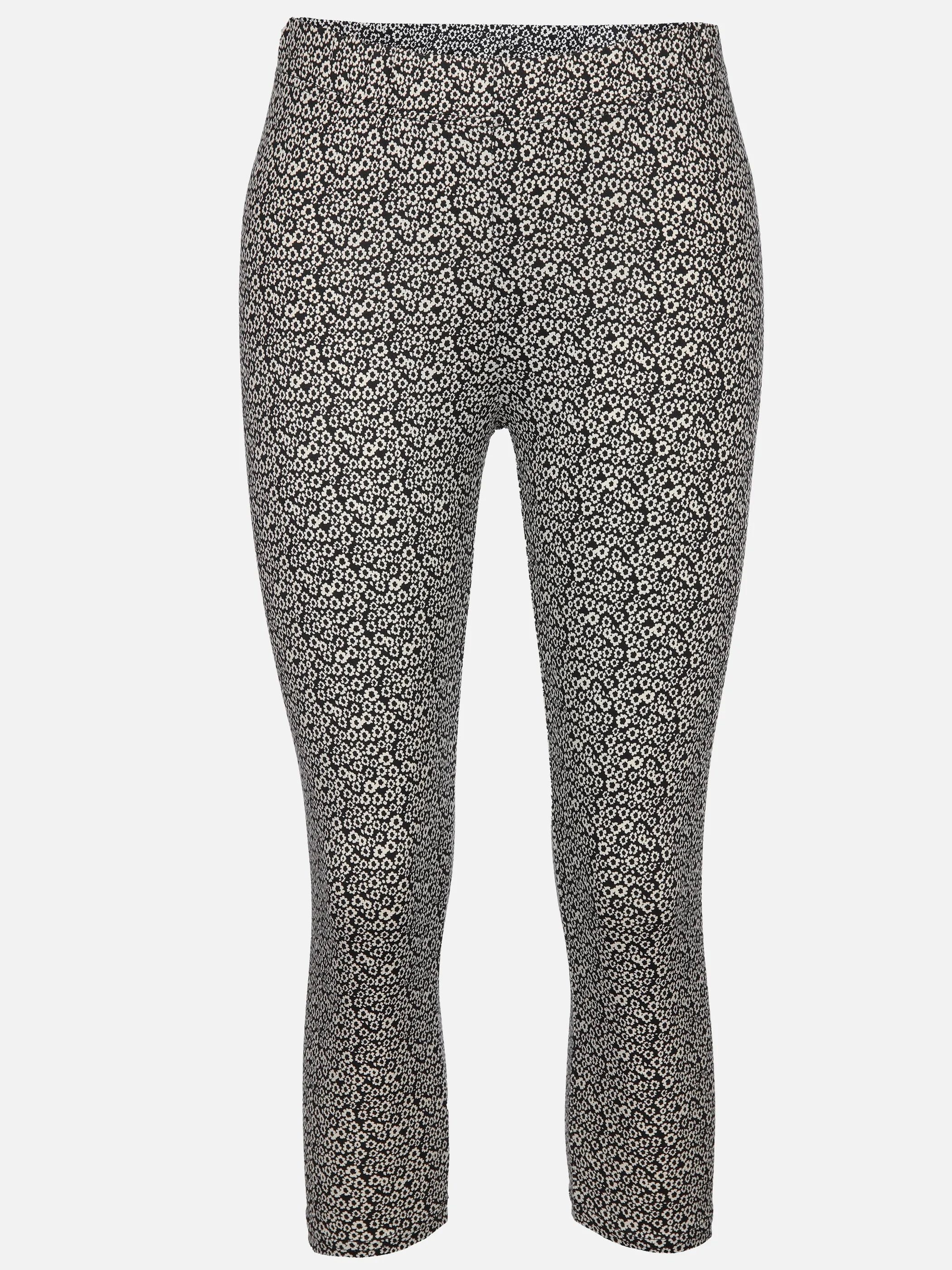 Sure Da-Capri-Leggings m. Print Schwarz 911205 FLOWERS SW 1