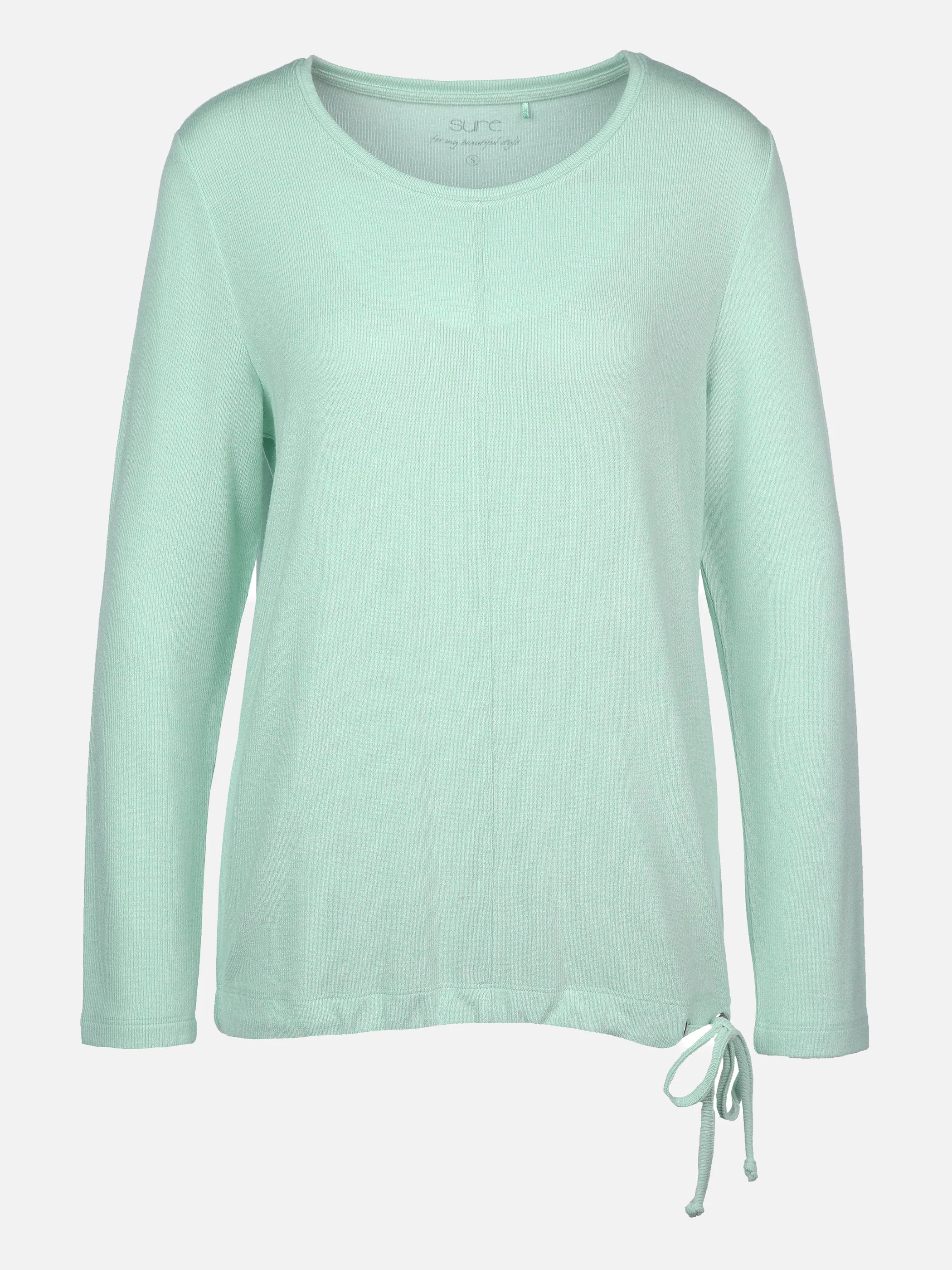 Sure Da-Shirt 1/1 Arm m. Tunnelzug in Strickoptik Blau 874801 AQUA MEL 1 Sure Da-Shirt 1/1 Arm m. Tunnelzug in Strickoptik Blau 874801 AQUA MEL 1