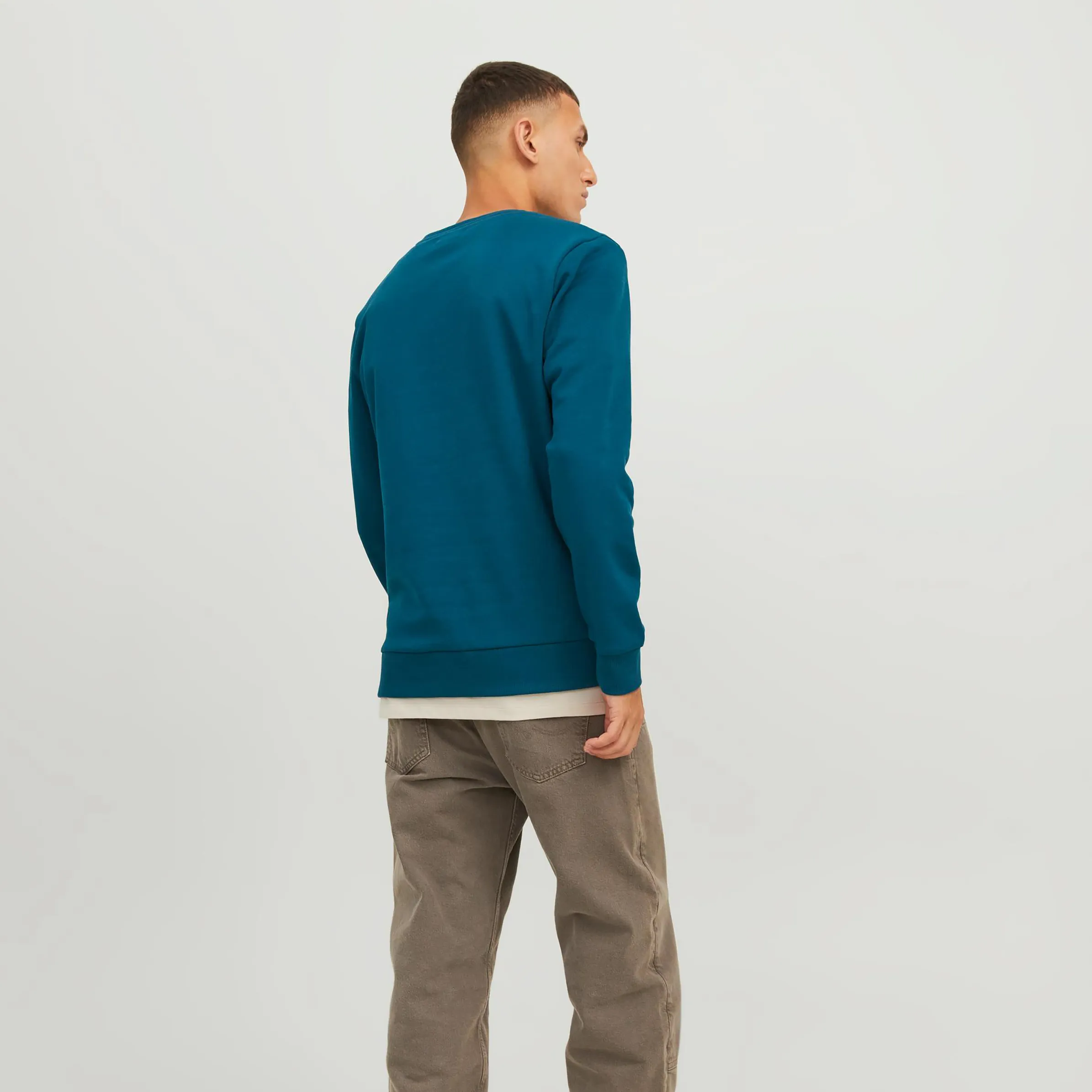 Jack Jones 12236177 JJMIKK SWEAT CREW NEC Blau 880380 259195001 2