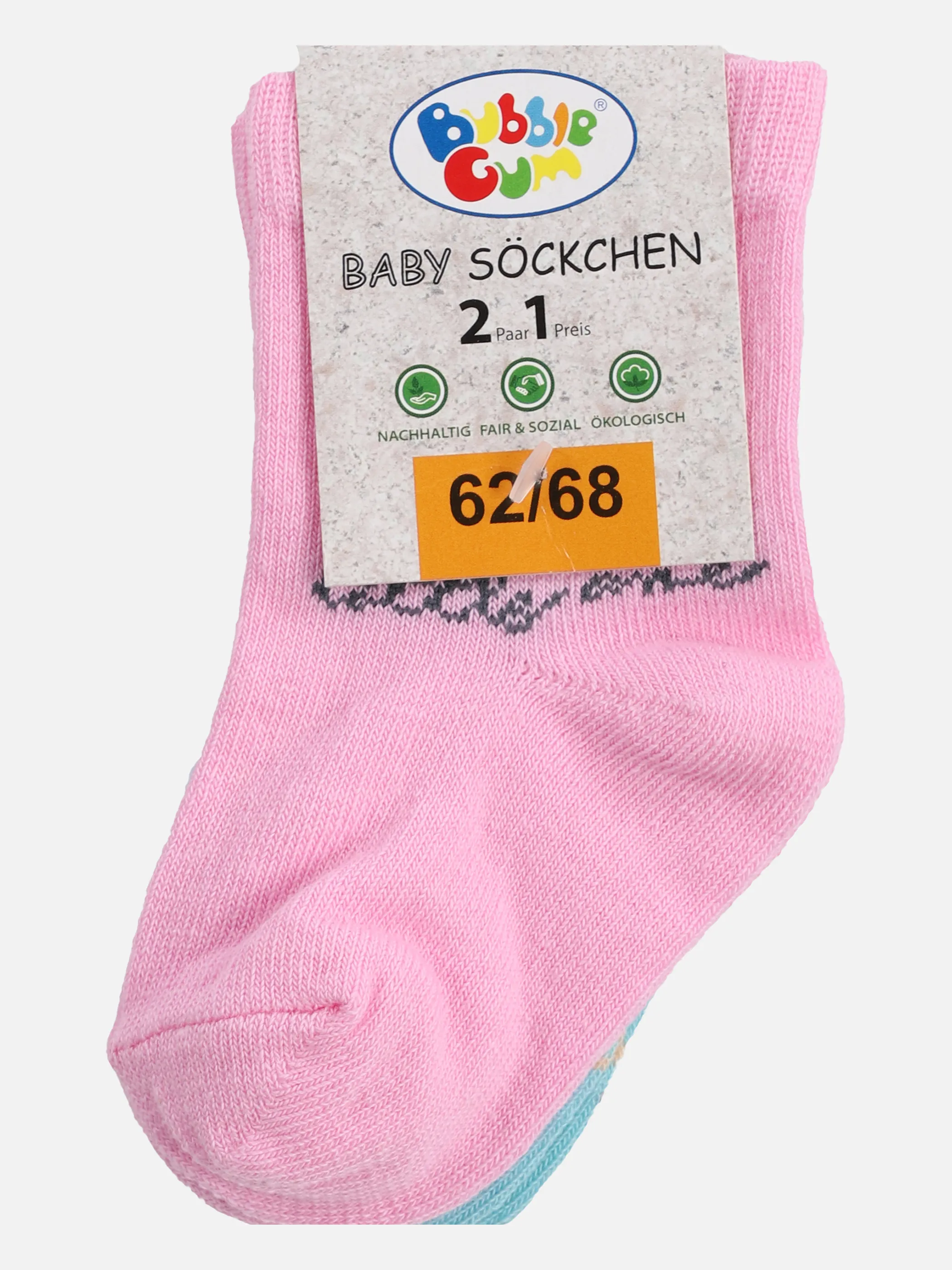Bubble Gum BG Socken 2er Pack GiraffeAOP Rosa 865093 ROSE/MINT 3