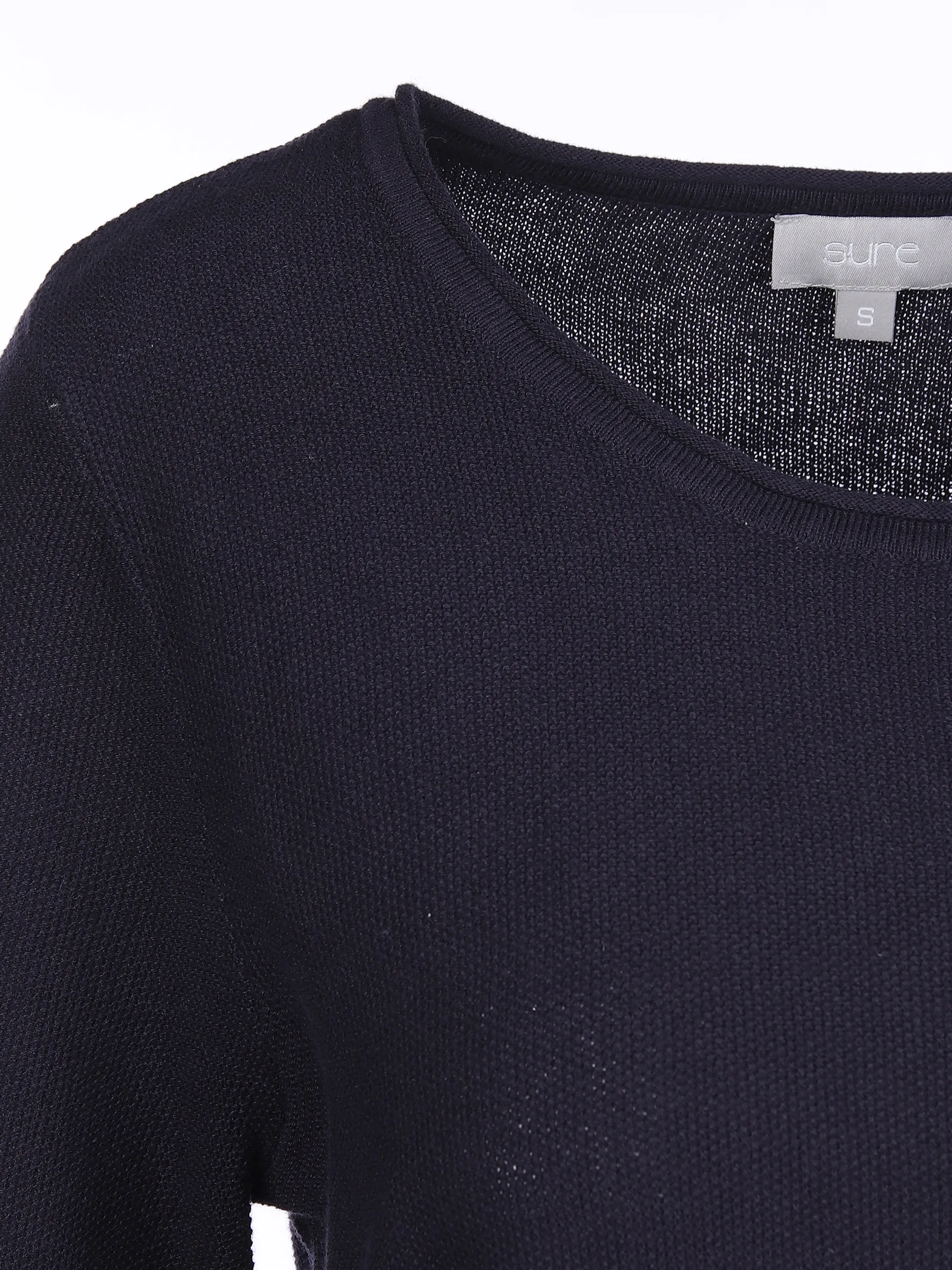 Sure Da-Pullover m. Biese Blau 834625 NAVY 3 Sure Da-Pullover m. Biese Blau 834625 NAVY 3
