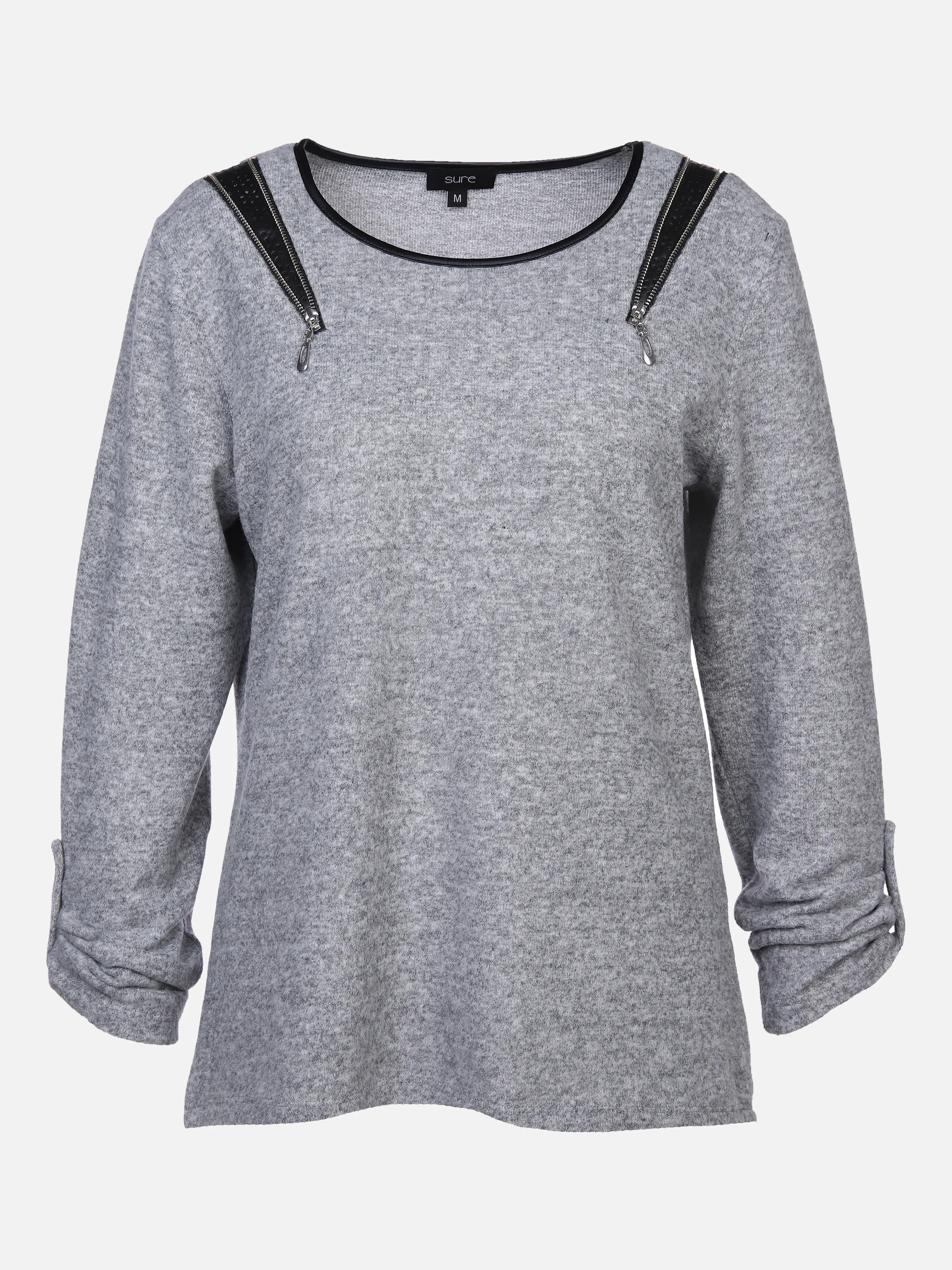 Sure Da-Flauschshirt m.Reißverschlus Grau 869368 SILBERMELPINK 1 Sure Da-Flauschshirt m.Reißverschlus Grau 869368 SILBERMELPINK 1