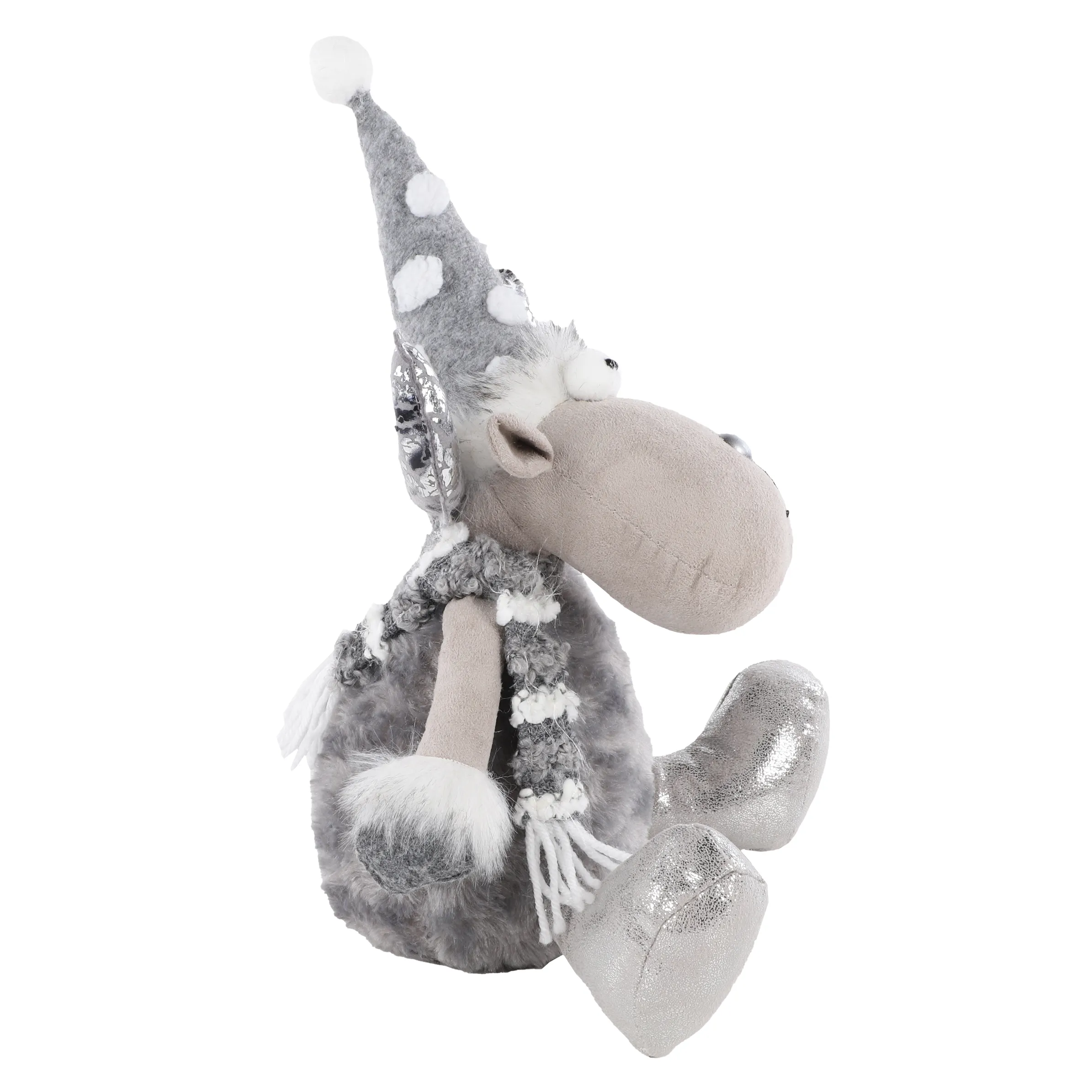 Weihnachten Rentier sitzend 22x19x33 Grau 884046 GRAU 3 Weihnachten Rentier sitzend 22x19x33 Grau 884046 GRAU 3