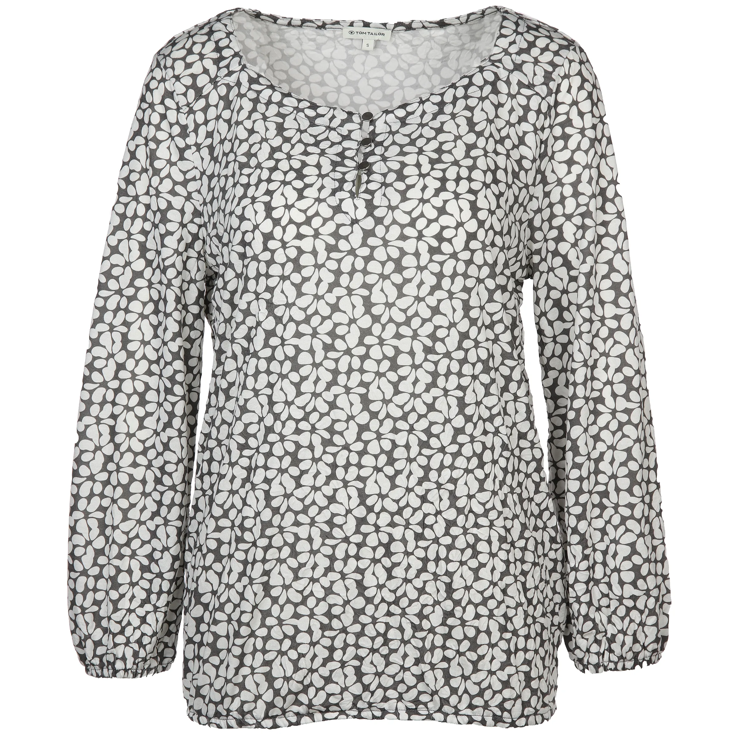 Tom Tailor 1038061 T-shirt crincle aop Grau 883827 33766 1 Tom Tailor 1038061 T-shirt crincle aop Grau 883827 33766 1