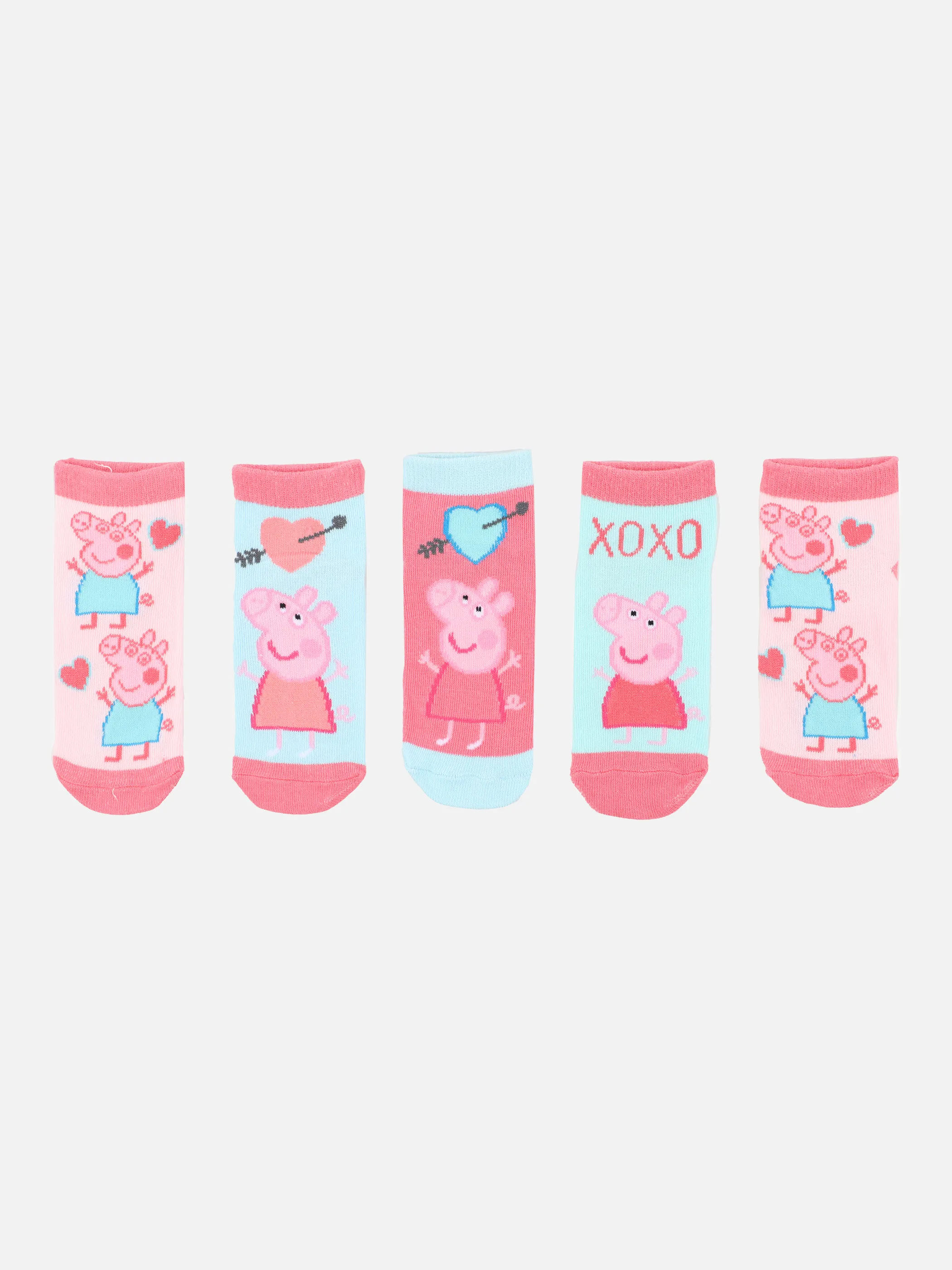 Peppa Pig Mä. Socken 5er  Peppa Pig Bunt 881206 ROSA 1