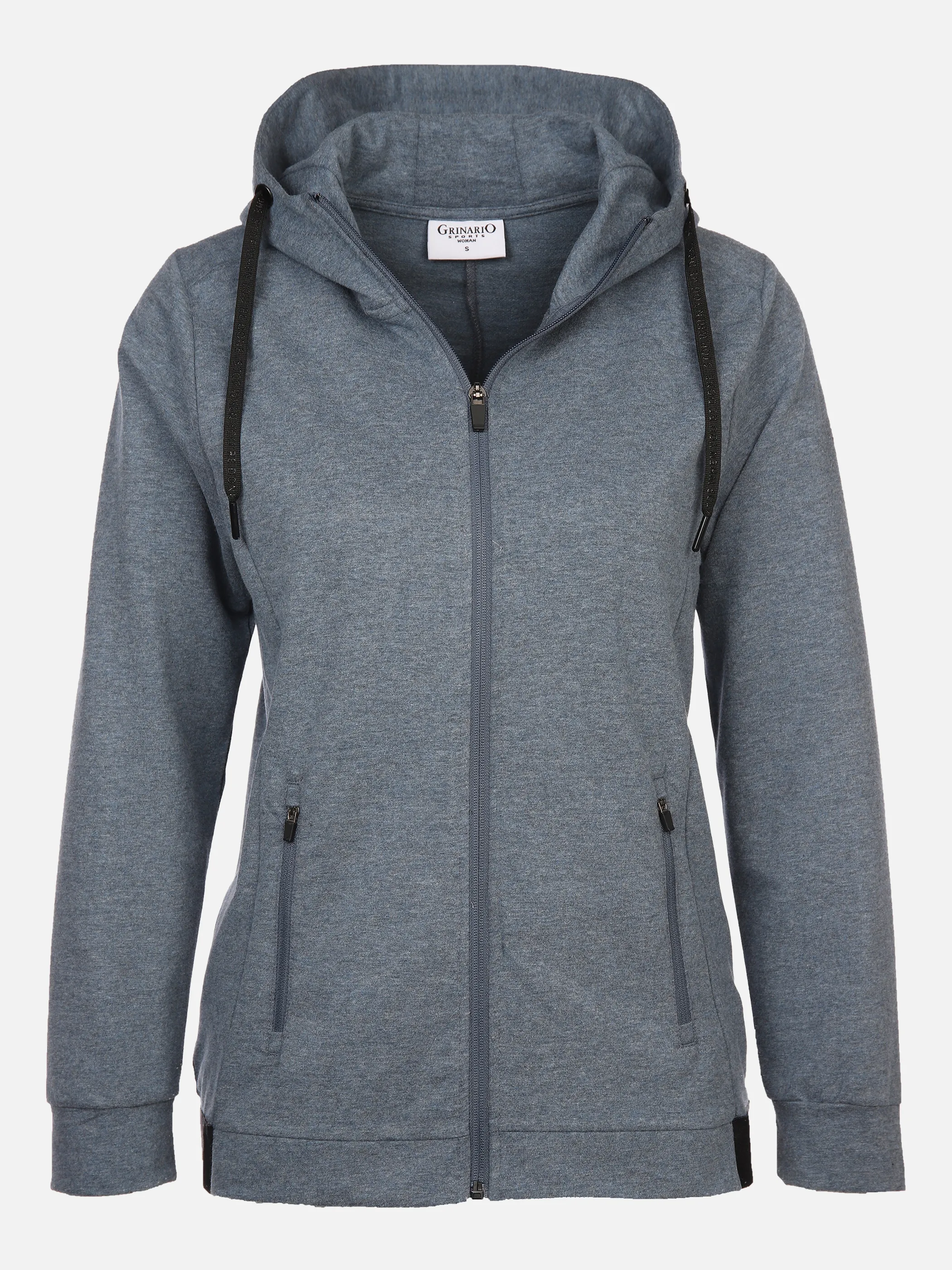 Grinario Sports Da-Sportjacke mit Kapuze Blau 873748 BLUE MEL. 1 Grinario Sports Da-Sportjacke mit Kapuze Blau 873748 BLUE MEL. 1