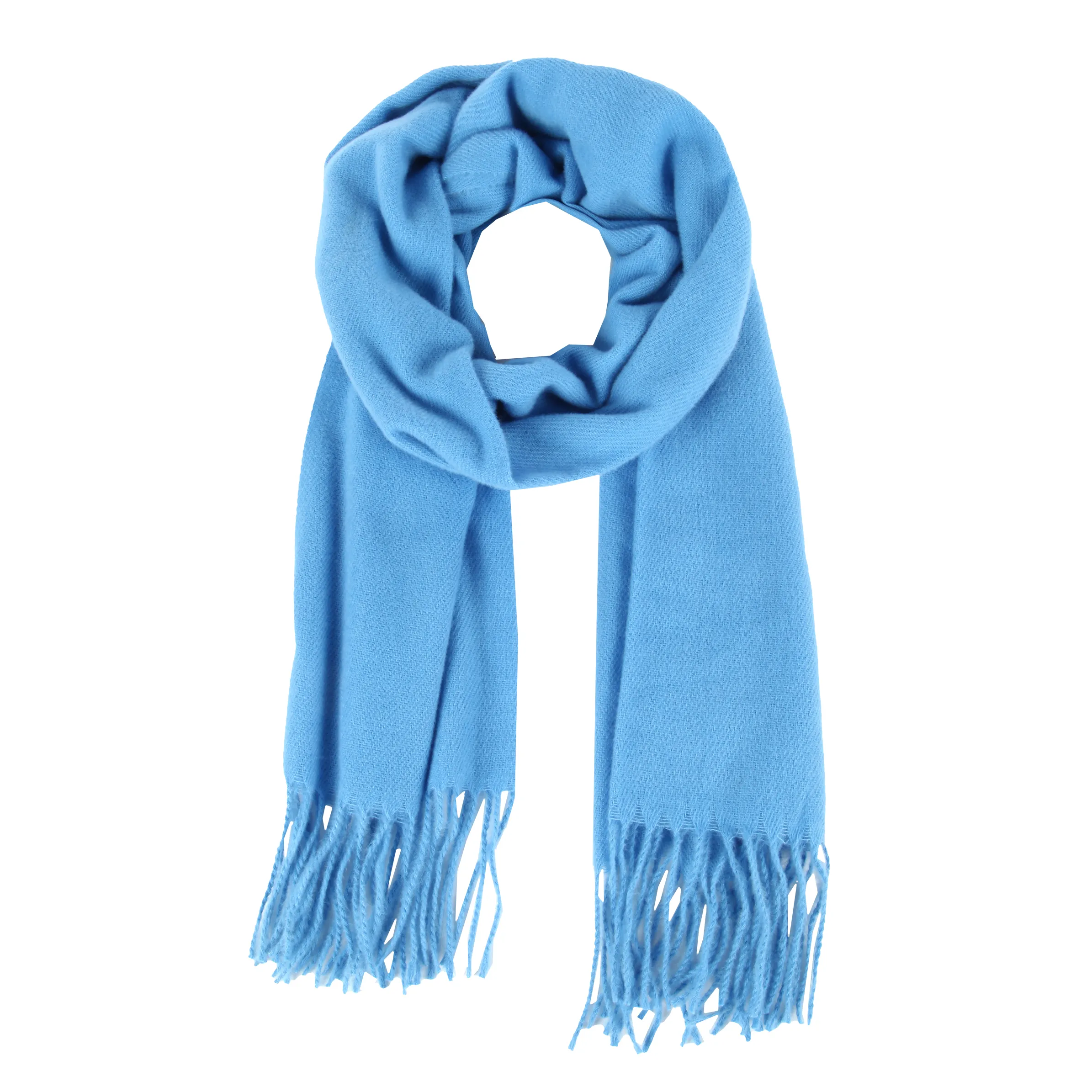 Sure Da-Schal m. Fransen Blau 881741 BLUE 1