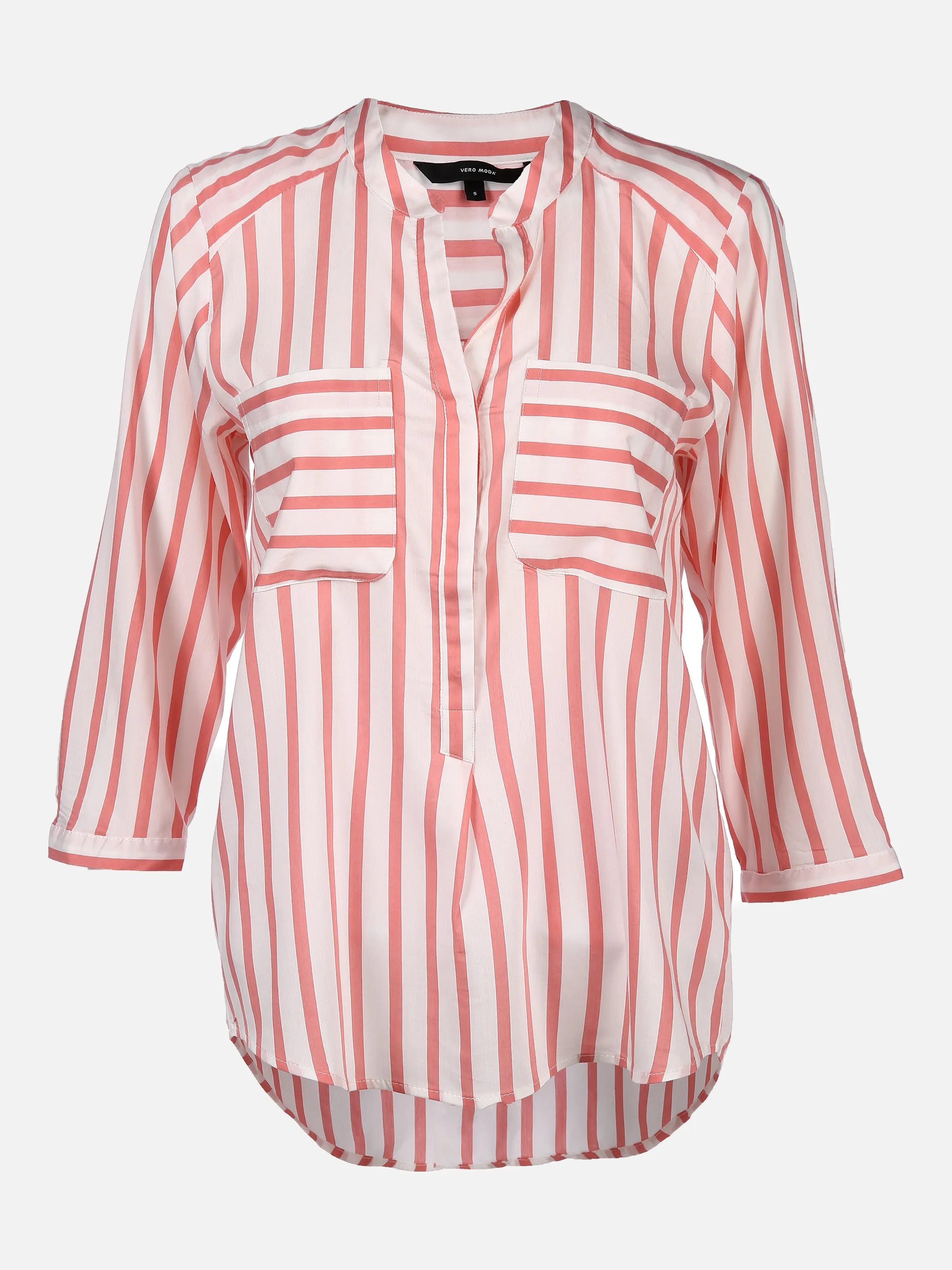 Vero Moda 10168581 VMERIKA STRIPE 3/4 SH Weiß 760046 175598026 1