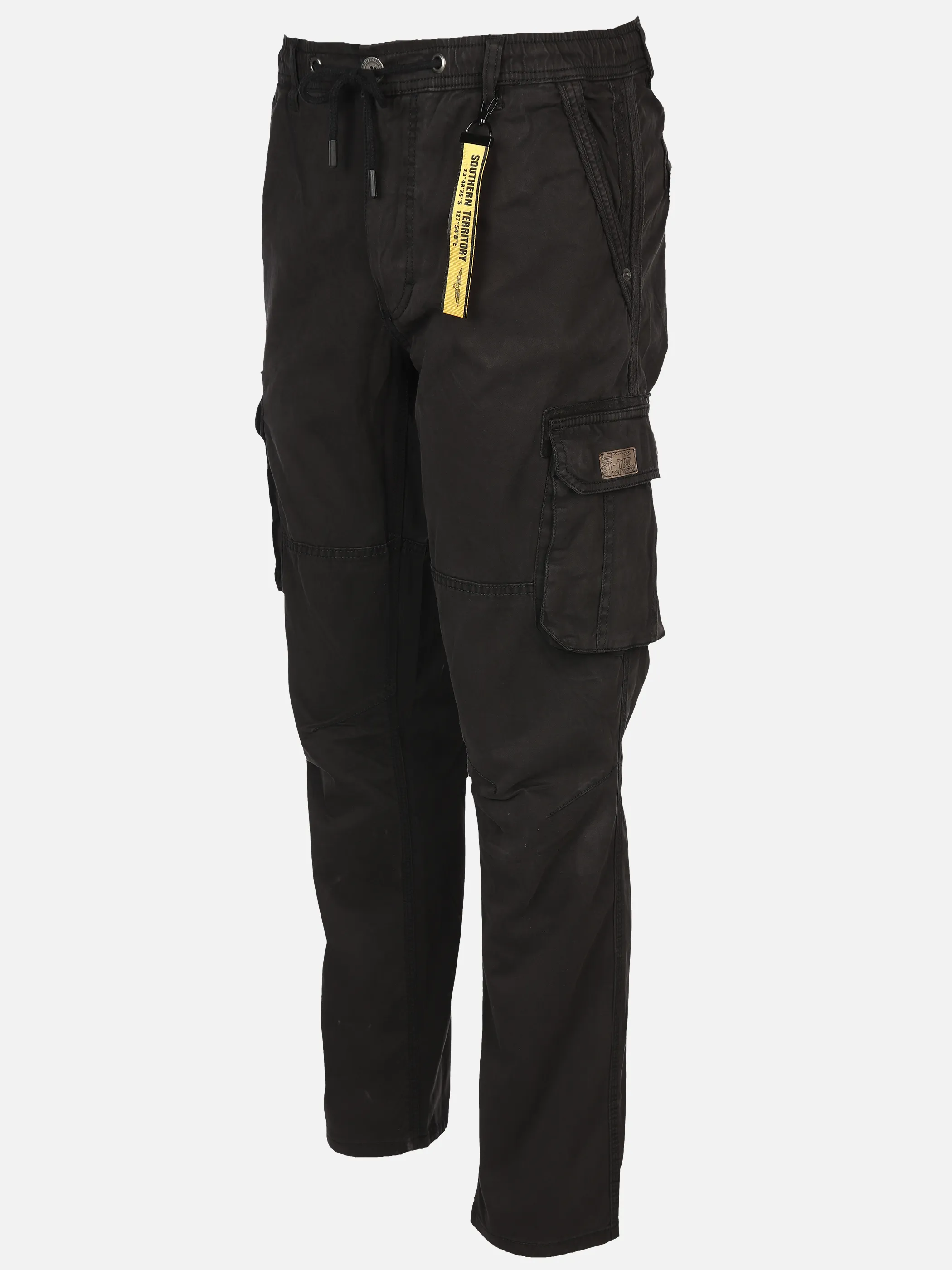 Southern Territory He. Cargohose washer Schlupfbund Schwarz 897103 BLACK 3 Southern Territory He. Cargohose washer Schlupfbund Schwarz 897103 BLACK 3