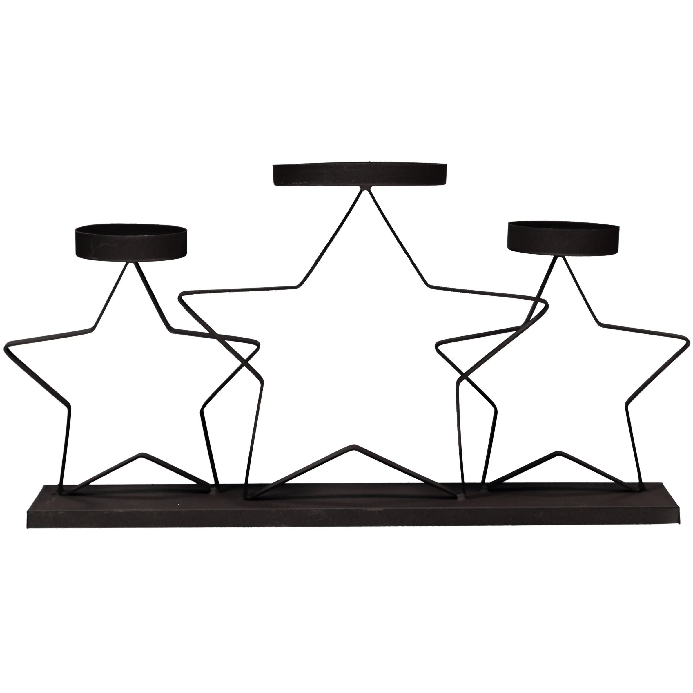 Weihnachten Teelichthalter Stern 35x9x21cm Schwarz 830120 SCHWARZ 1 Weihnachten Teelichthalter Stern 35x9x21cm Schwarz 830120 SCHWARZ 1