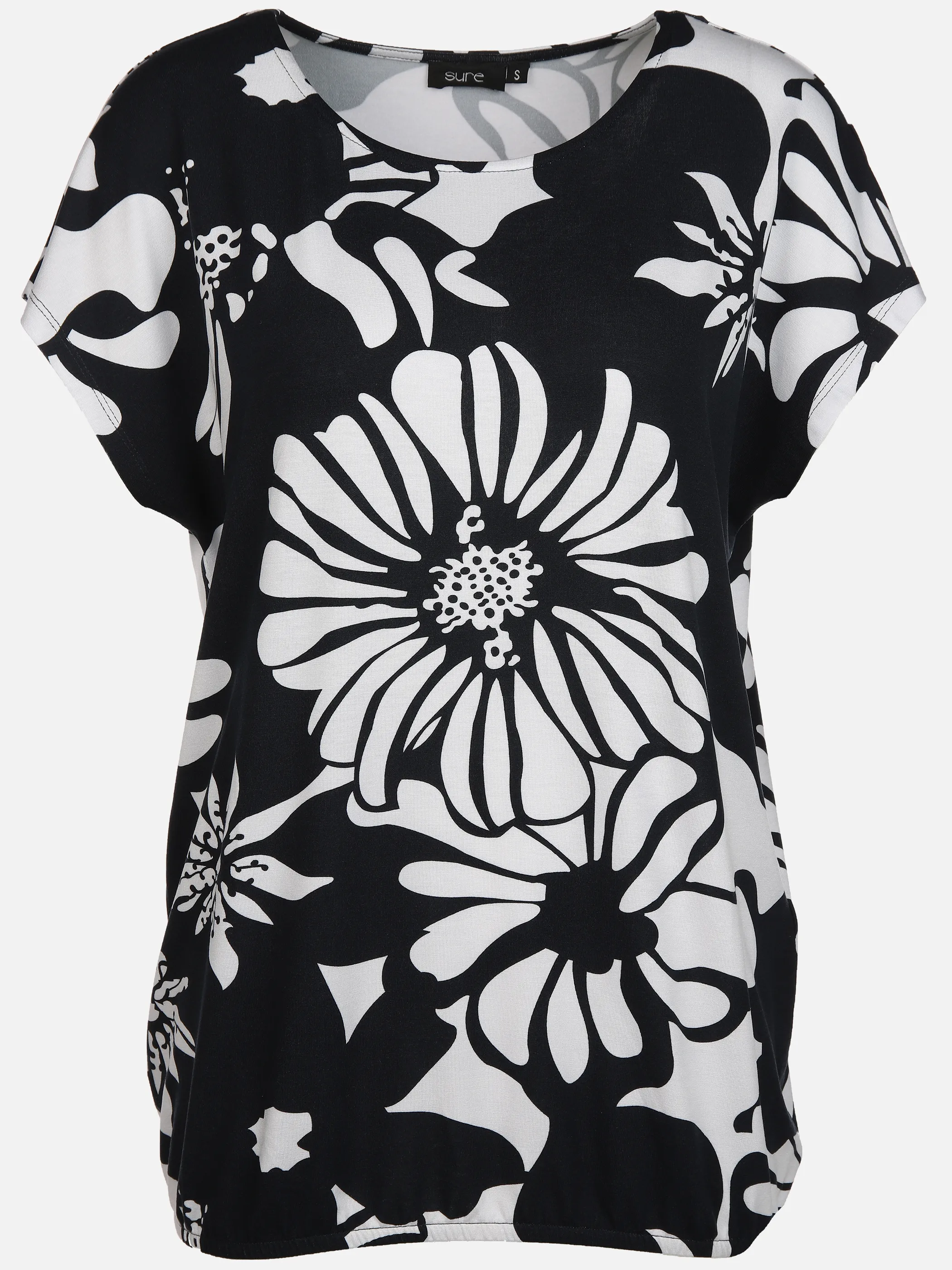 Damen Shirt mit floralem Print | MARINE/WE | noSize | 897592-marinewe 