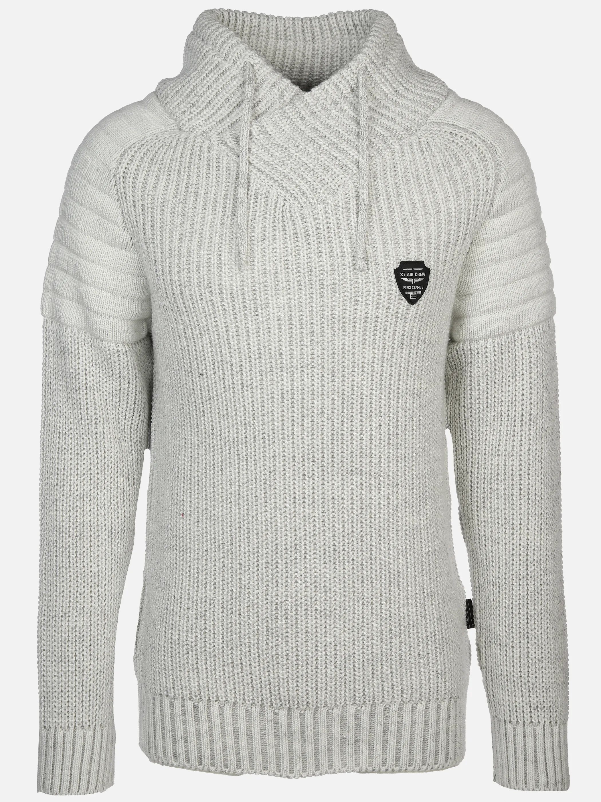 Southern Territory He. Schalkragenpullover Weiß 903546 ECRU 1 Southern Territory He. Schalkragenpullover Weiß 903546 ECRU 1