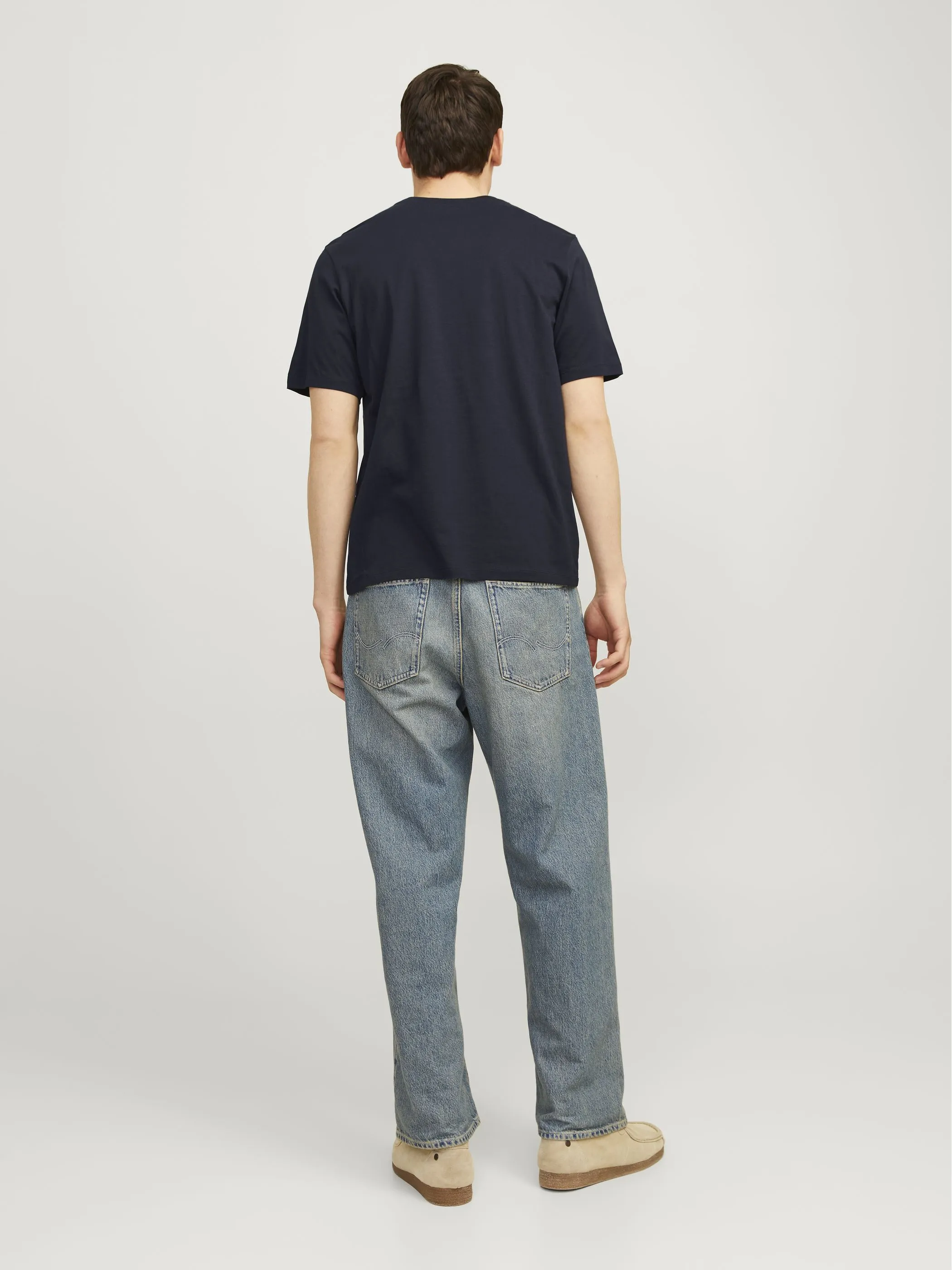 Jack Jones 12254862 JJELOGO TEE SS O-NECK Marine 895764 175697 2