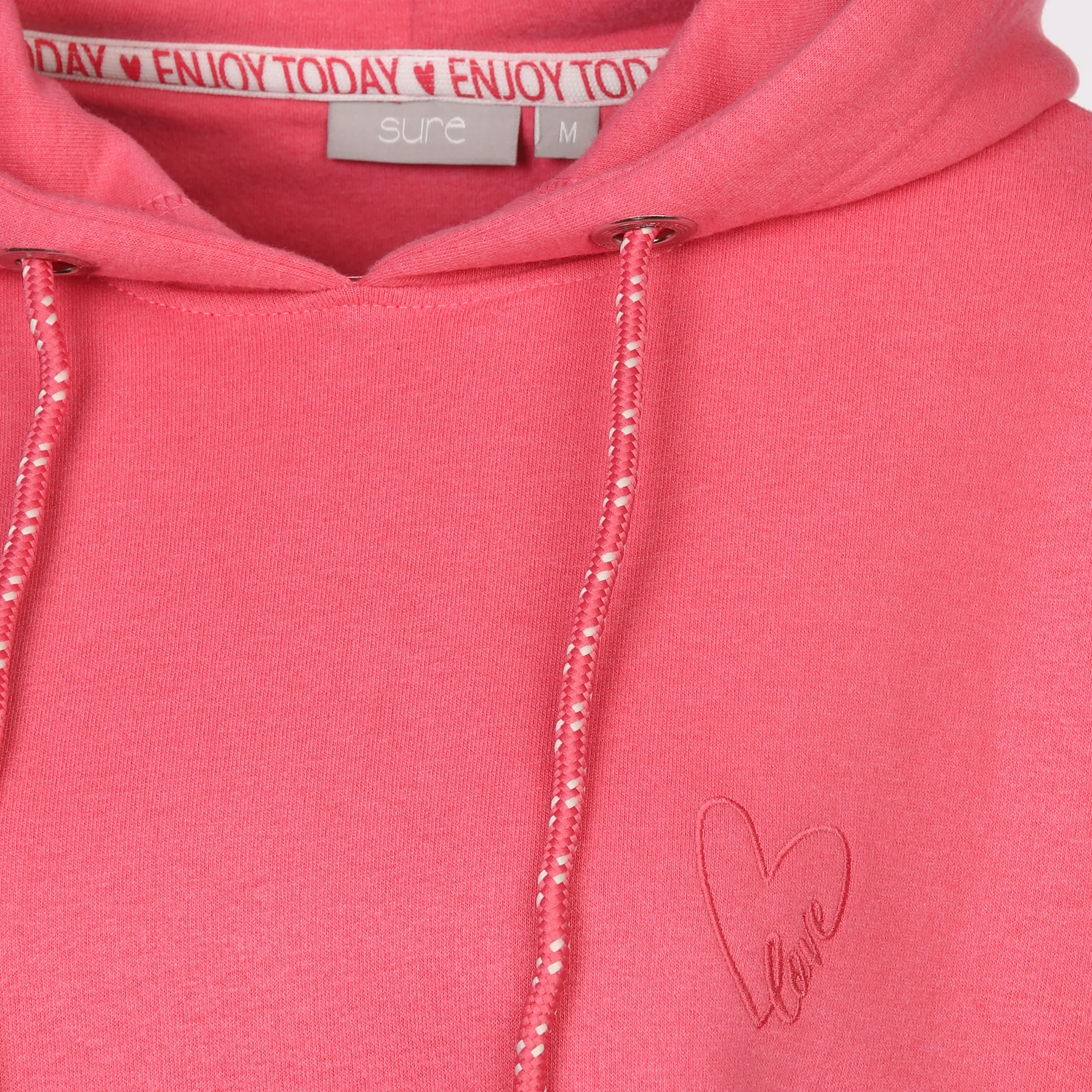Sure Da-Sweatshirt m. Kapuze 1/1 Arm Pink 880882 BERRY 4 Sure Da-Sweatshirt m. Kapuze 1/1 Arm Pink 880882 BERRY 4
