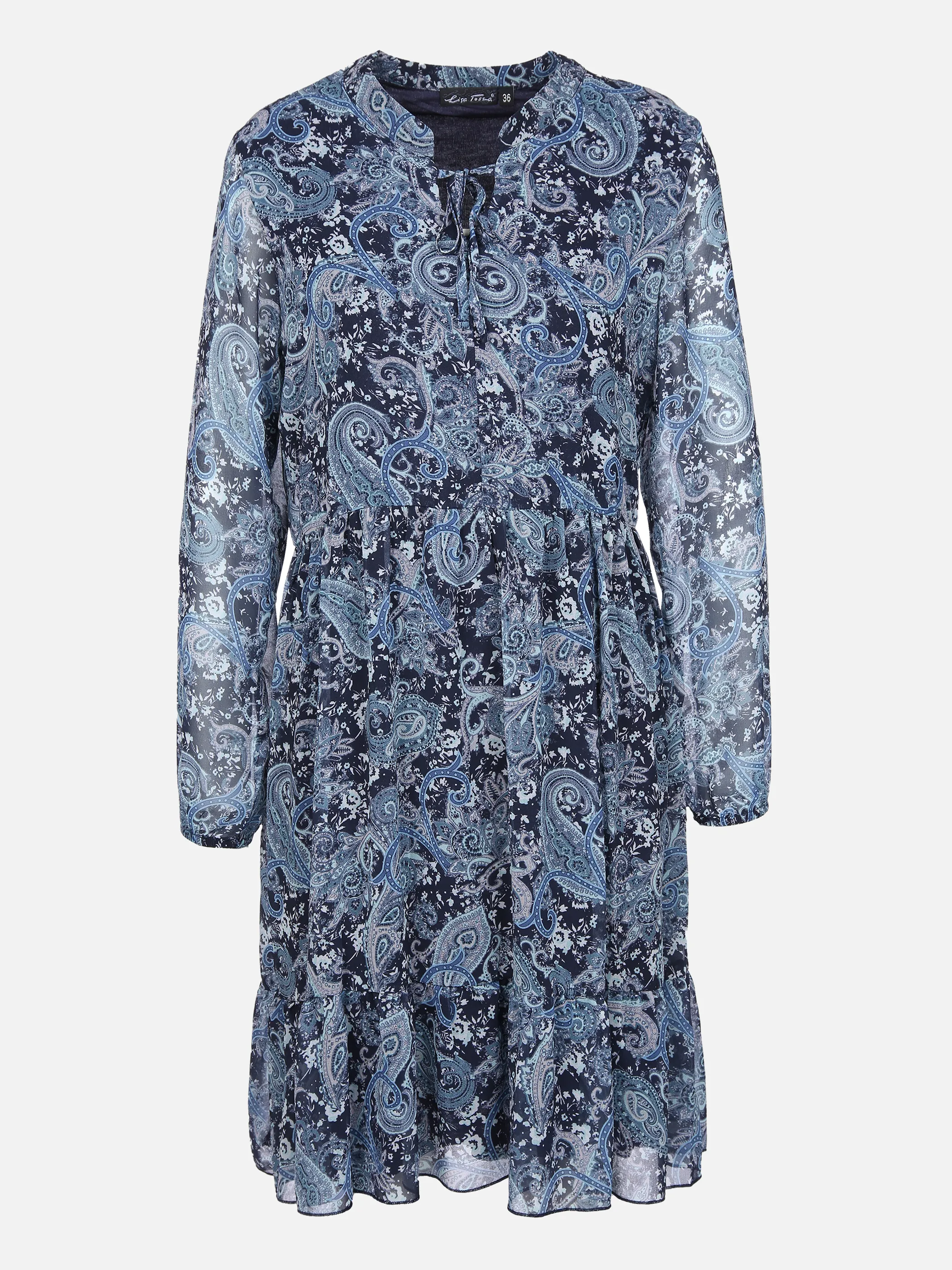 Lisa Tossa Da-Chiffonkleid Alloverpaisley Grün 851985 SALBEI PAI 1 Lisa Tossa Da-Chiffonkleid Alloverpaisley Grün 851985 SALBEI PAI 1