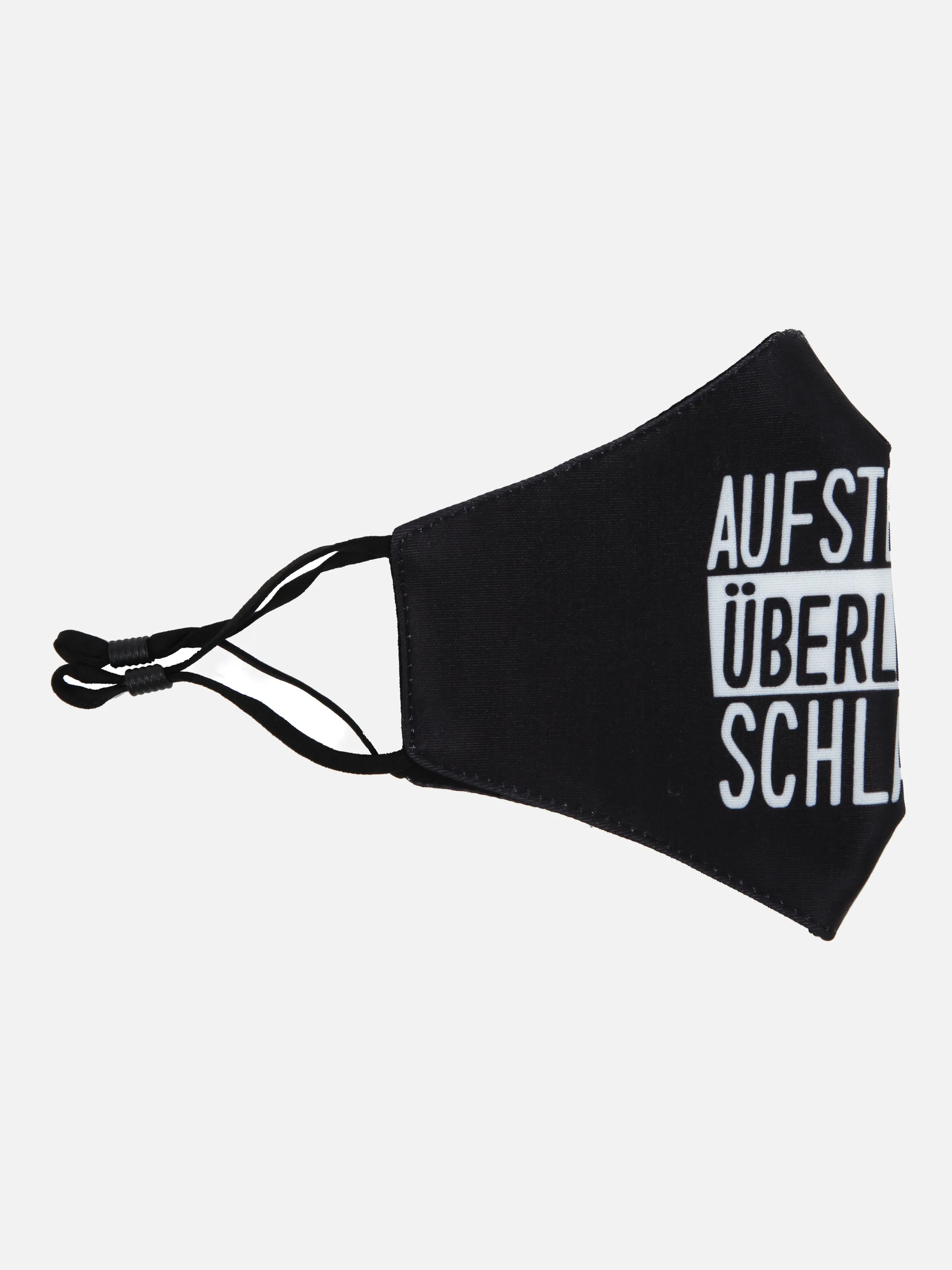 Stoffmaske Fotodruck Schwarz 847858 SPRUCH 2 3