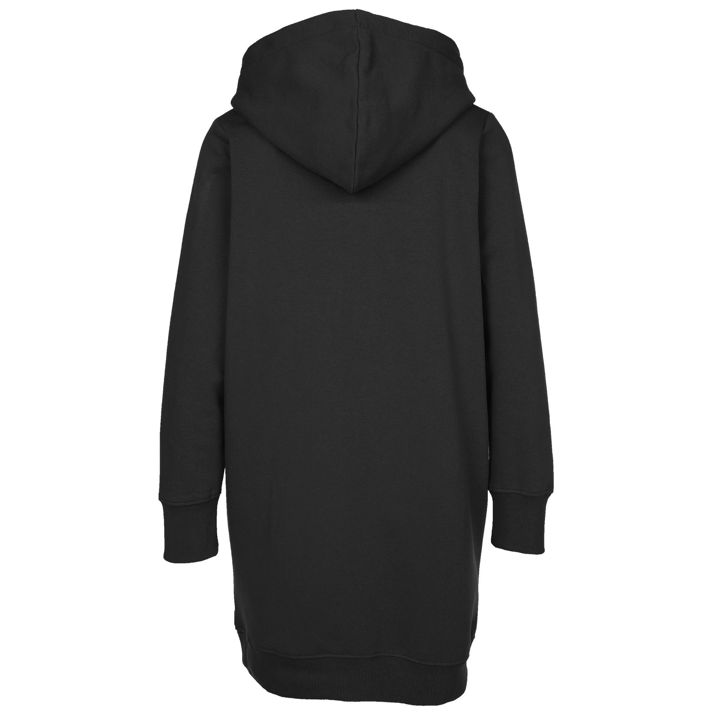 Hoodiekleid | Kängurutasche Damen BLACK | | mit 880222-black noSize