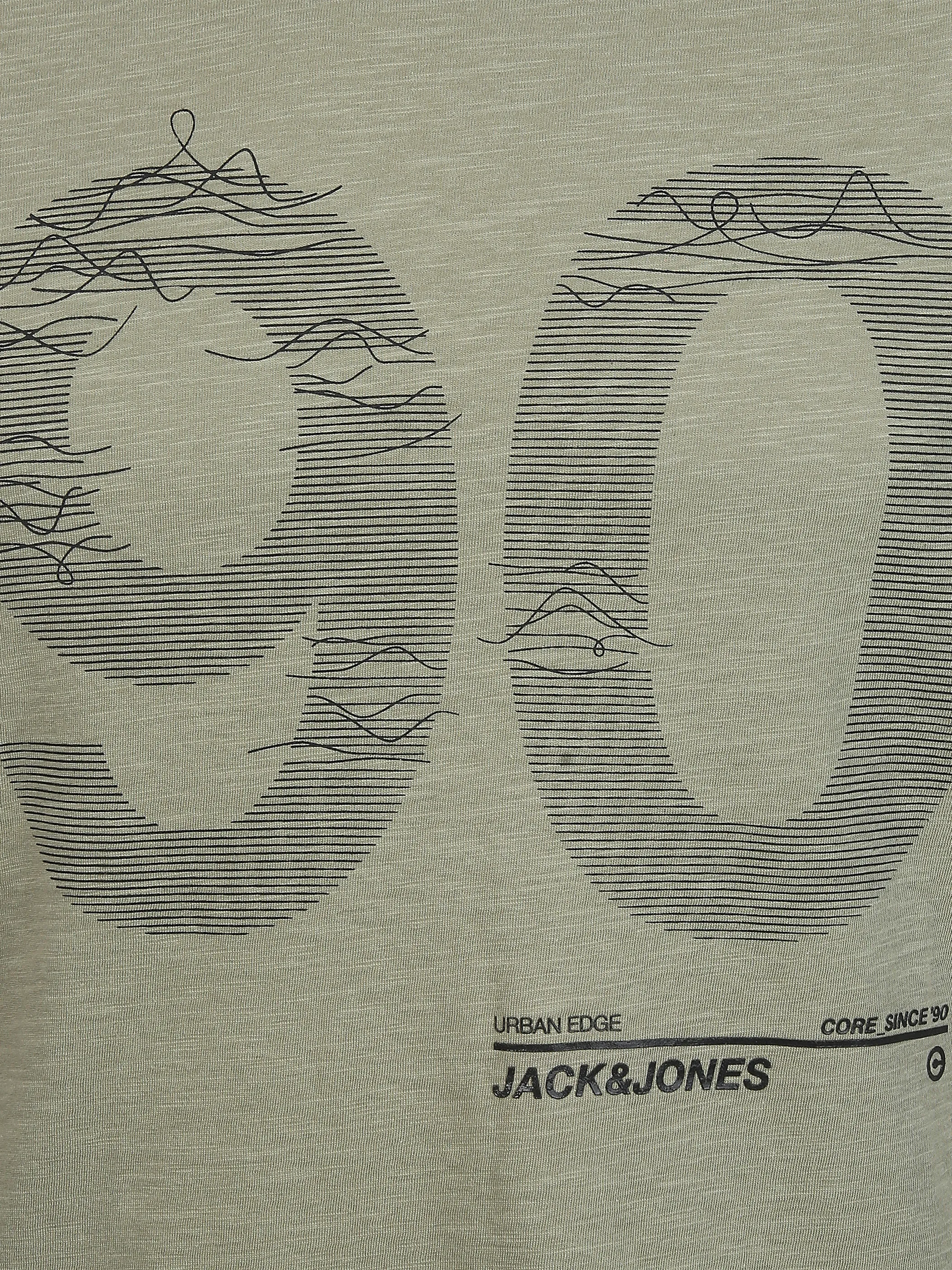 Jack Jones 12188191 JCONUMBER TEE SS CREW Grün 850672 176250002 3