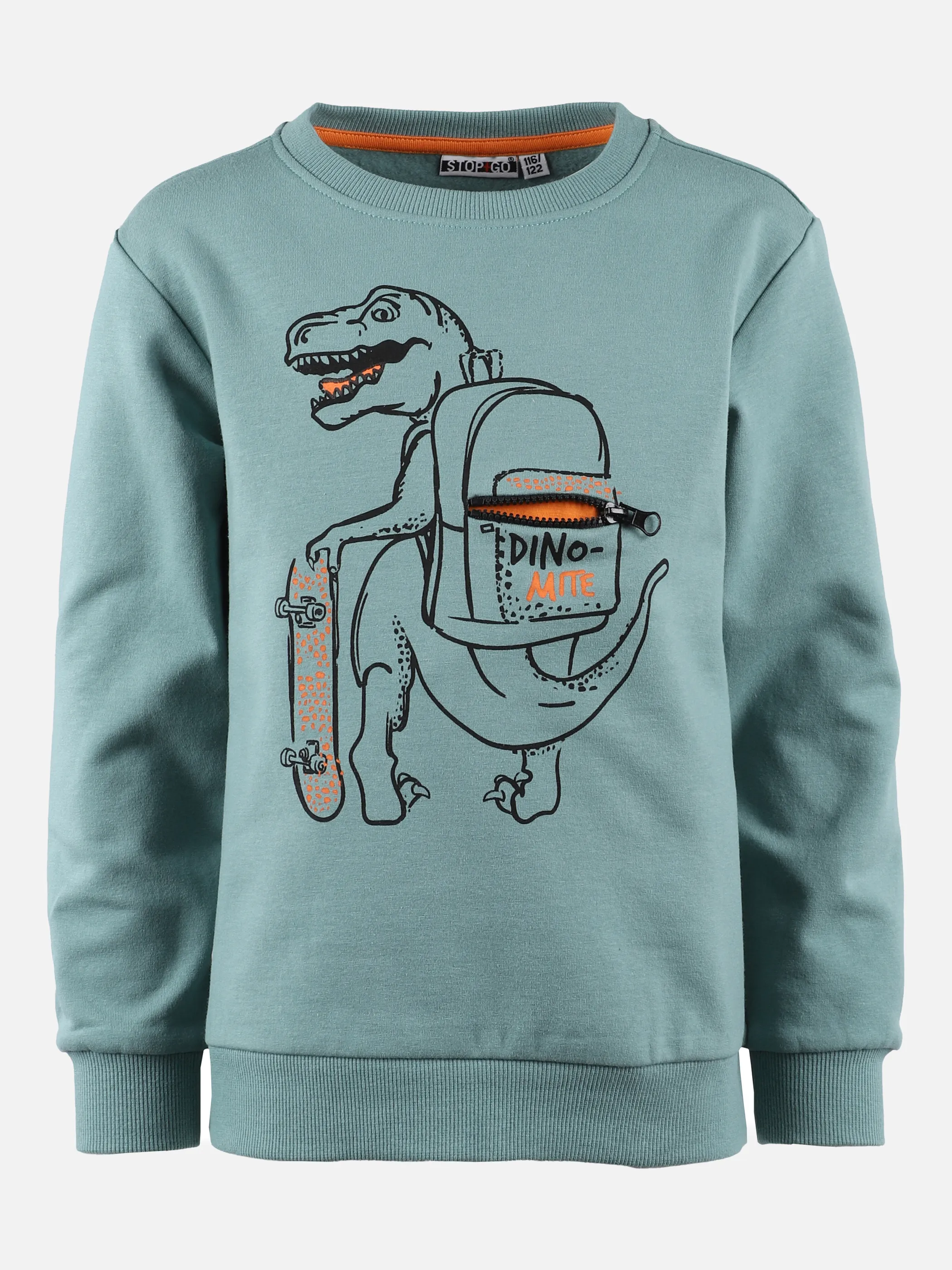 Stop + Go MB Sweatshirt in petrol mit Grün 868307 PETROL 1