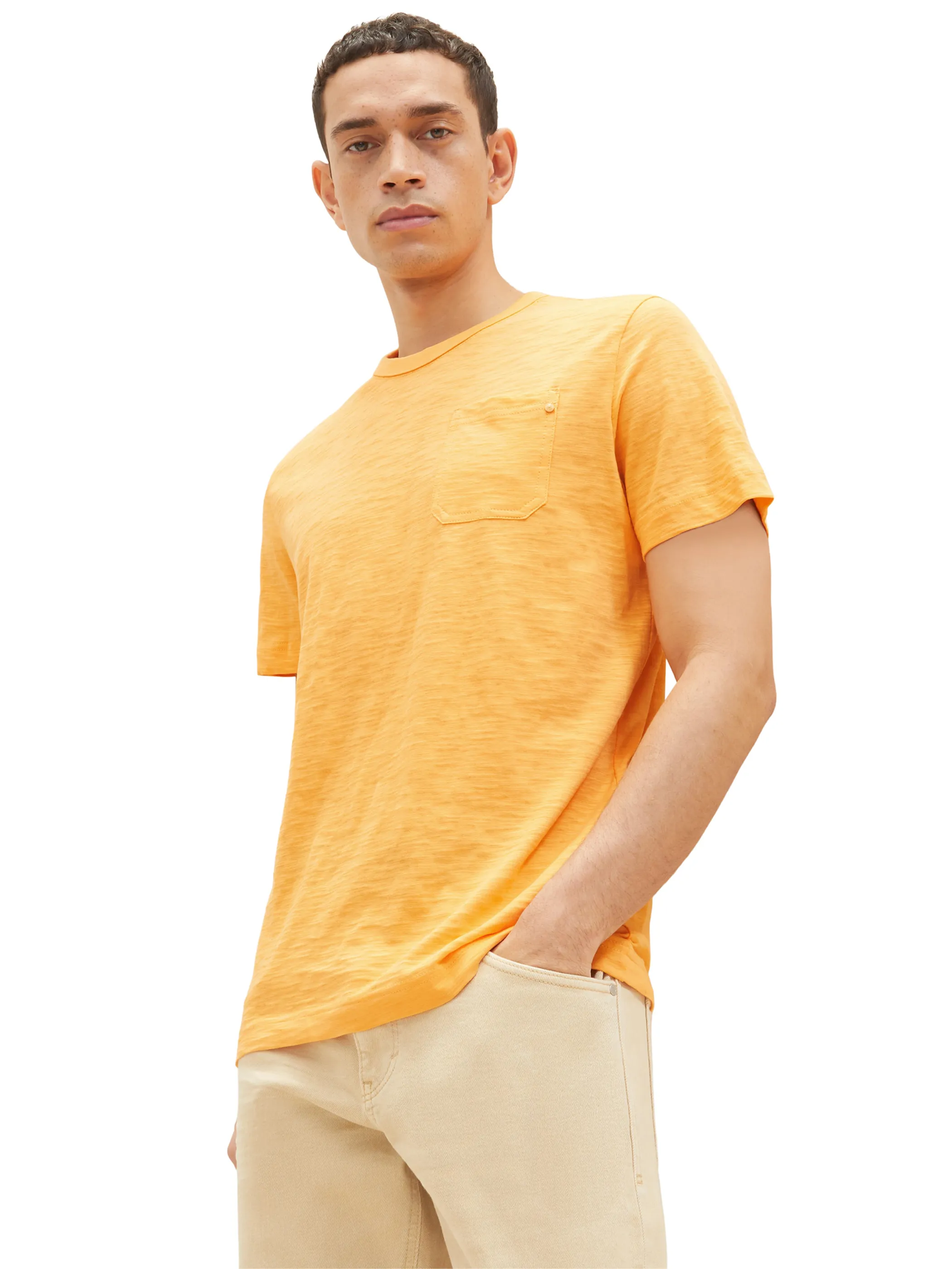 Tom Tailor 1035615 basic crewneck t-shirt Orange 874967 22225 3 Tom Tailor 1035615 basic crewneck t-shirt Orange 874967 22225 3