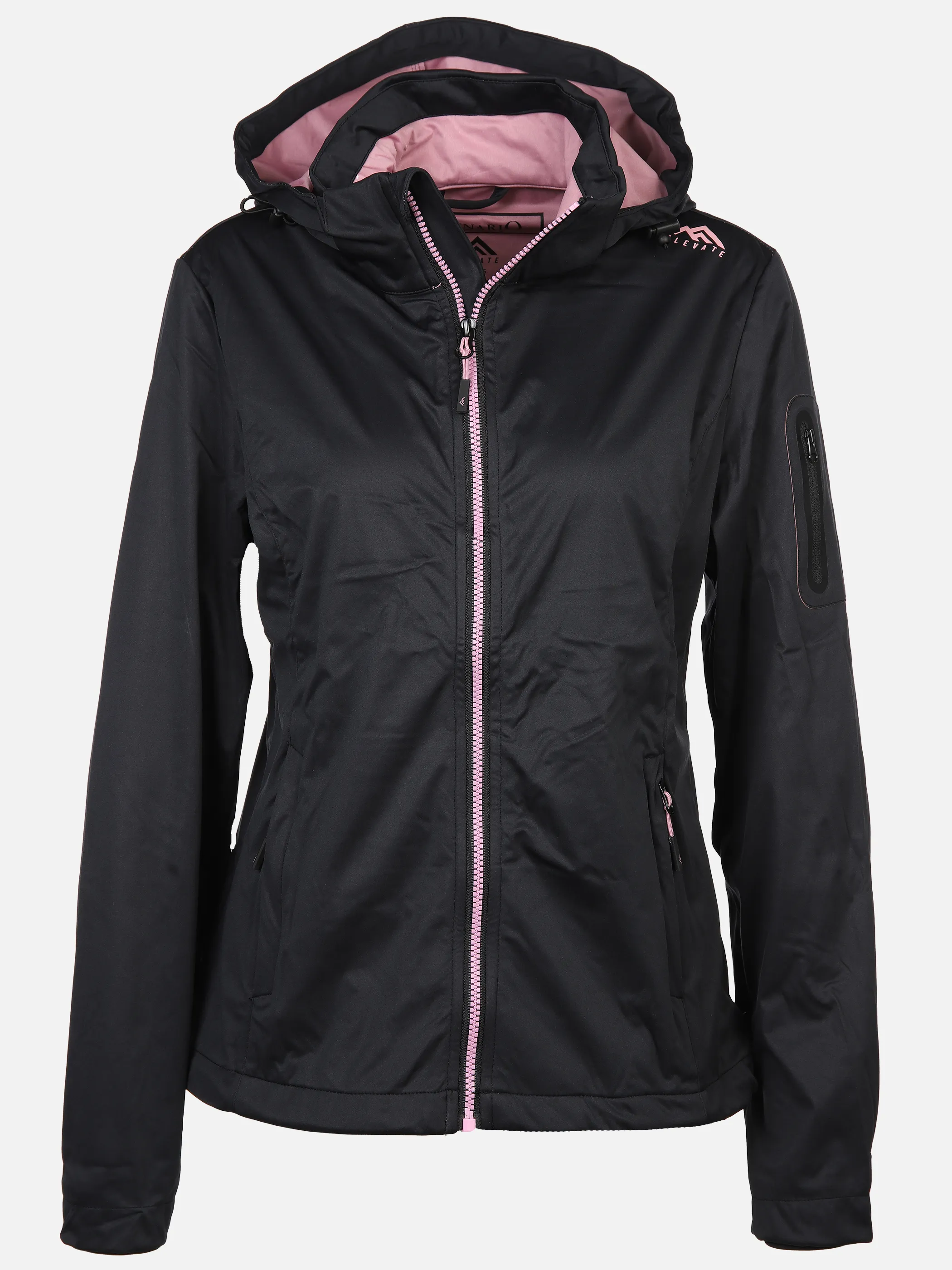 Grinario Sports Damen Softshell-Jacke Rosa 888351 BLACK/ROSE 1