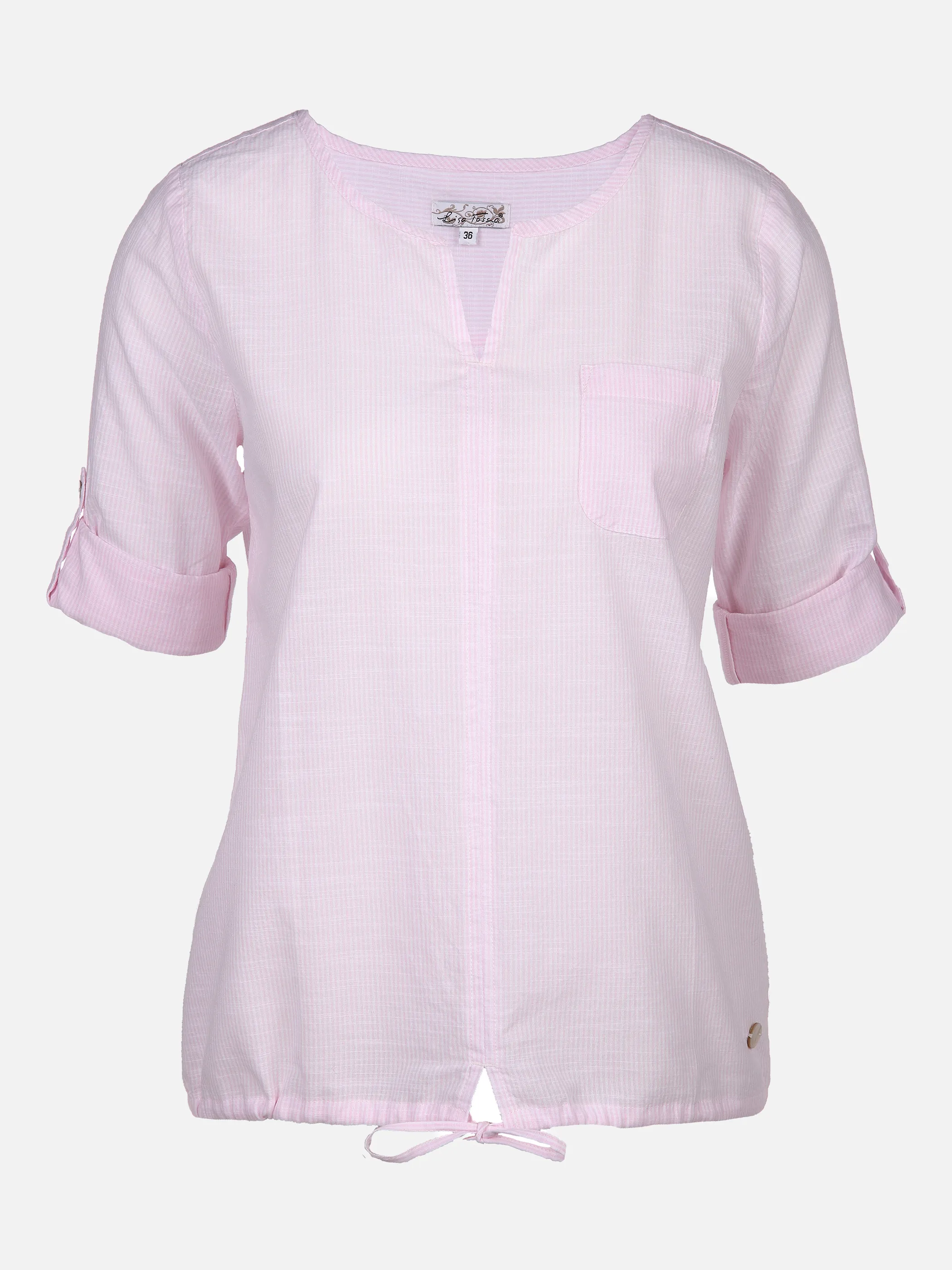 Lisa Tossa Da-Schlupfbluse Minimalstreife Rosa 851843 ROSE/WHITE 1 Lisa Tossa Da-Schlupfbluse Minimalstreife Rosa 851843 ROSE/WHITE 1
