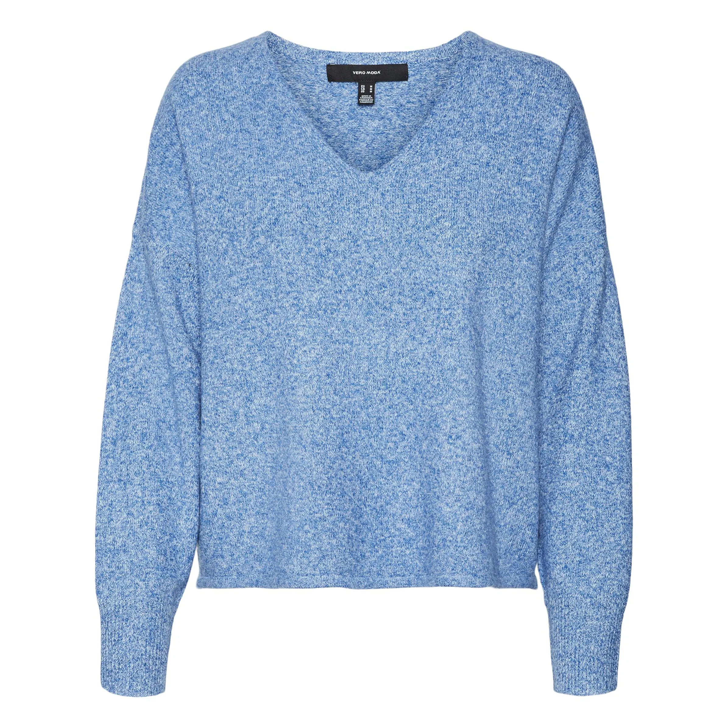 Vero Moda 10252090 VMDOFFY LS V-NECK BLO Blau 854396 292659001 1 Vero Moda 10252090 VMDOFFY LS V-NECK BLO Blau 854396 292659001 1