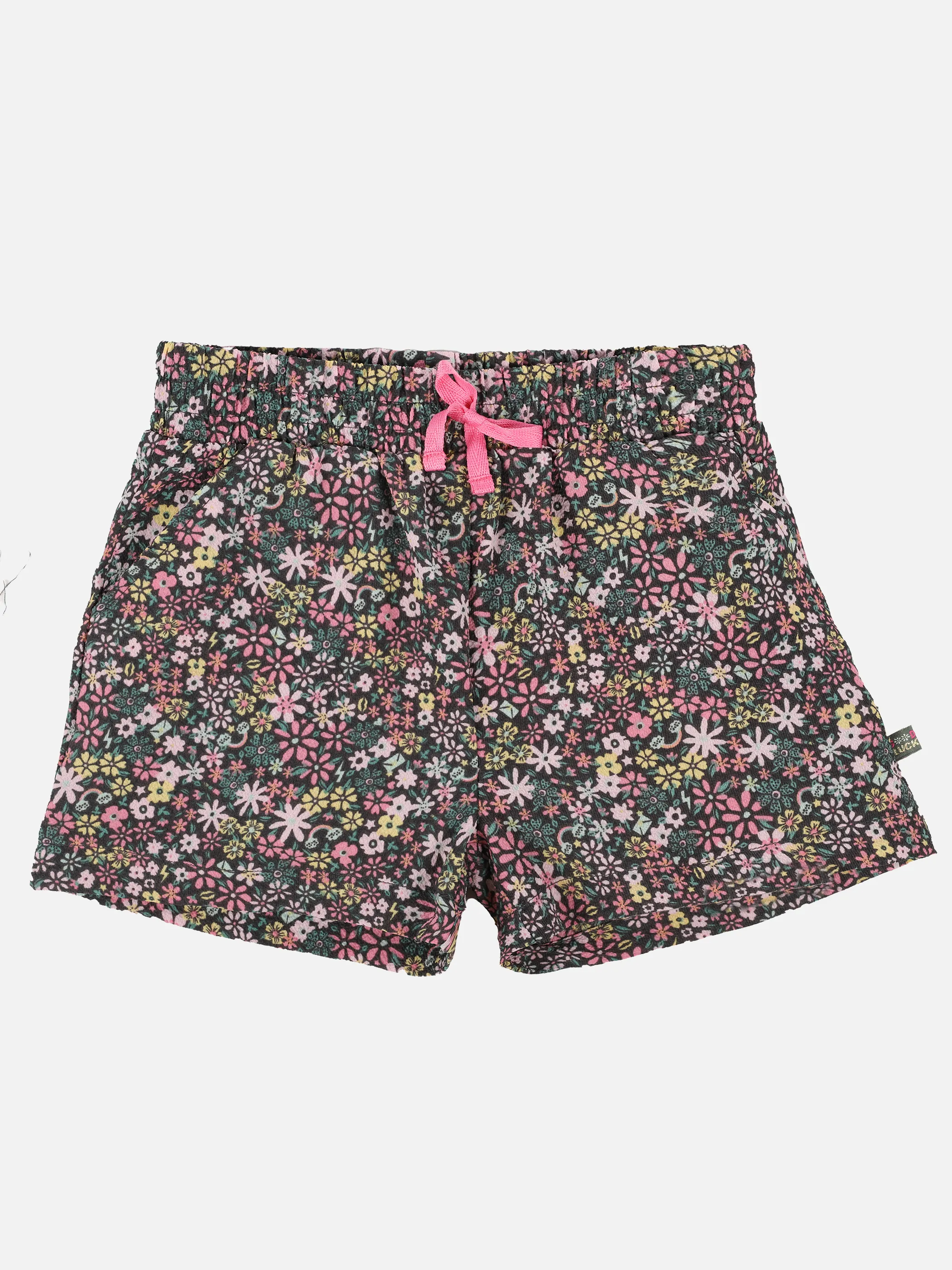 Stop + Go KM Bermuda in dunkelblau mit Blumen AOP Bunt 891523 BUNT 1