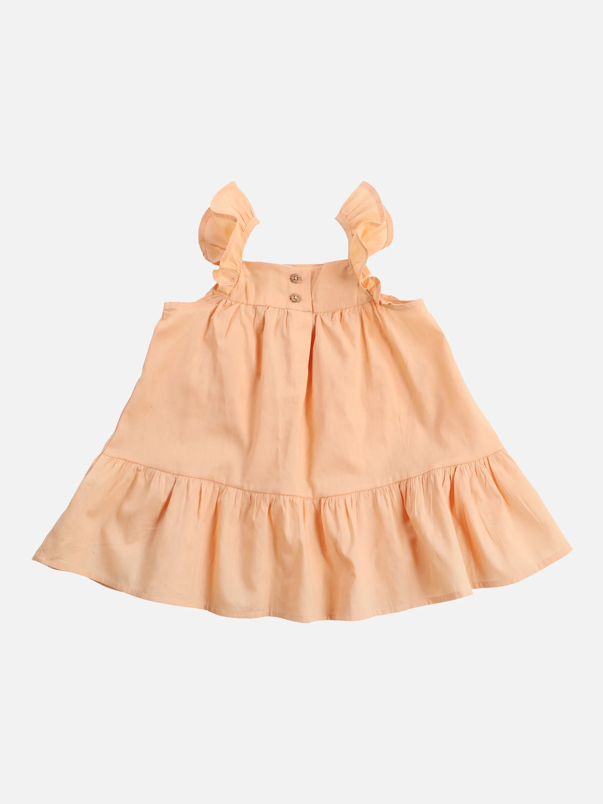 Bubble Gum BG Kleid in uni apricot mit Orange 863596 APRICOT 2