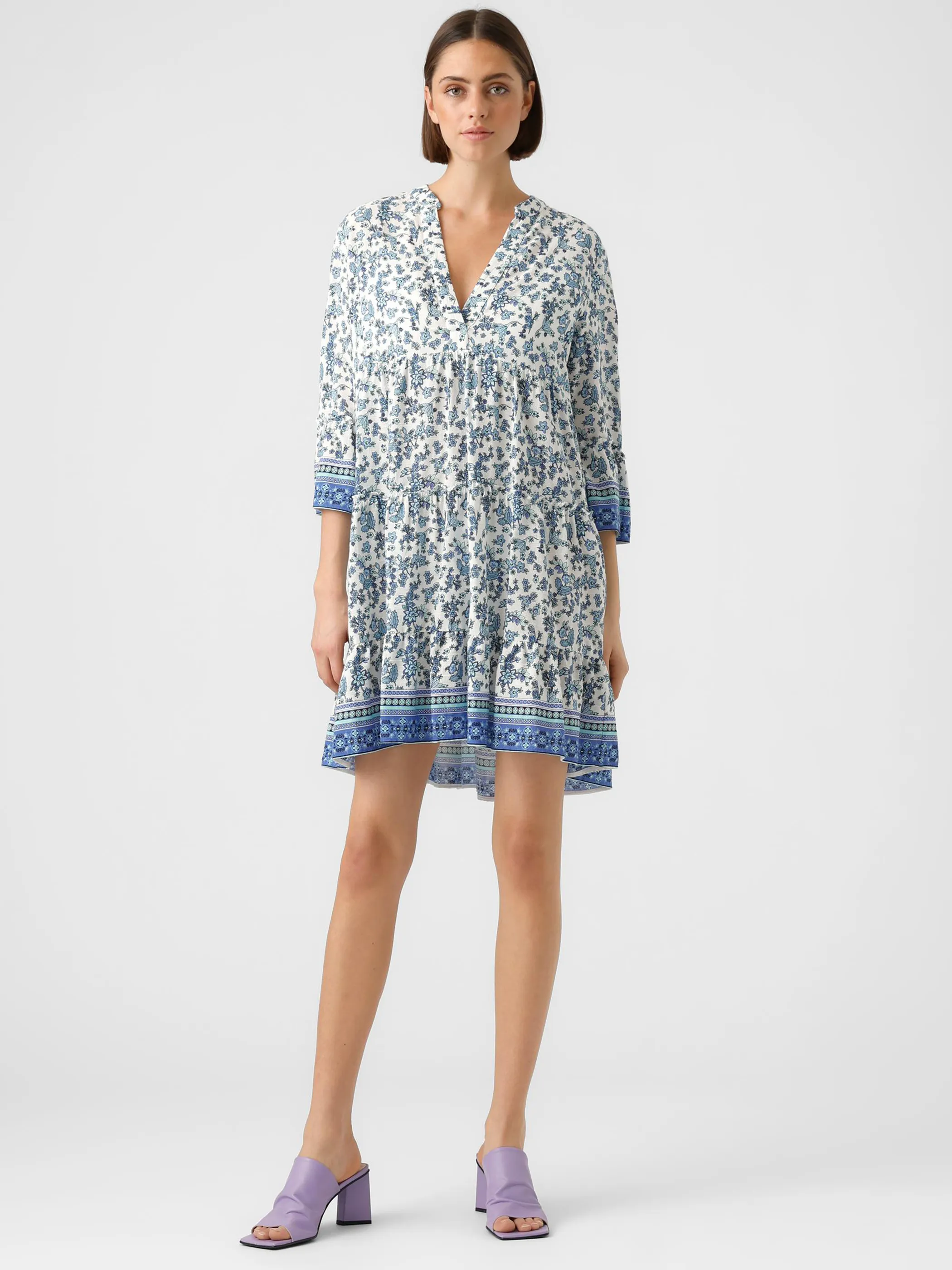 Vero Moda 10281787 VMMILAN 3/4 SHORT DRE Blau 875239 263976001 4 Vero Moda 10281787 VMMILAN 3/4 SHORT DRE Blau 875239 263976001 4