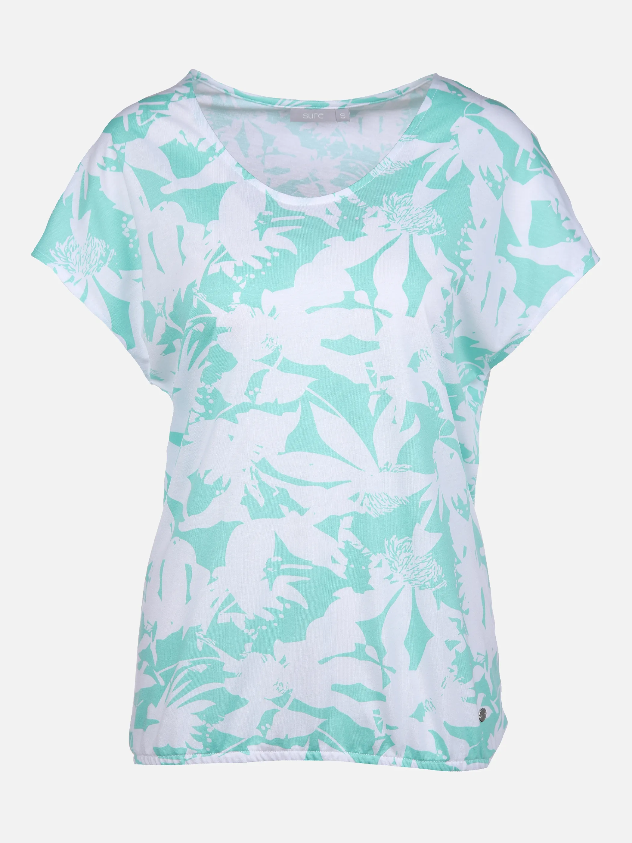 Sure Da-T-Shirt m. Alloverprint Grün 864789 LAGOON 1 Sure Da-T-Shirt m. Alloverprint Grün 864789 LAGOON 1