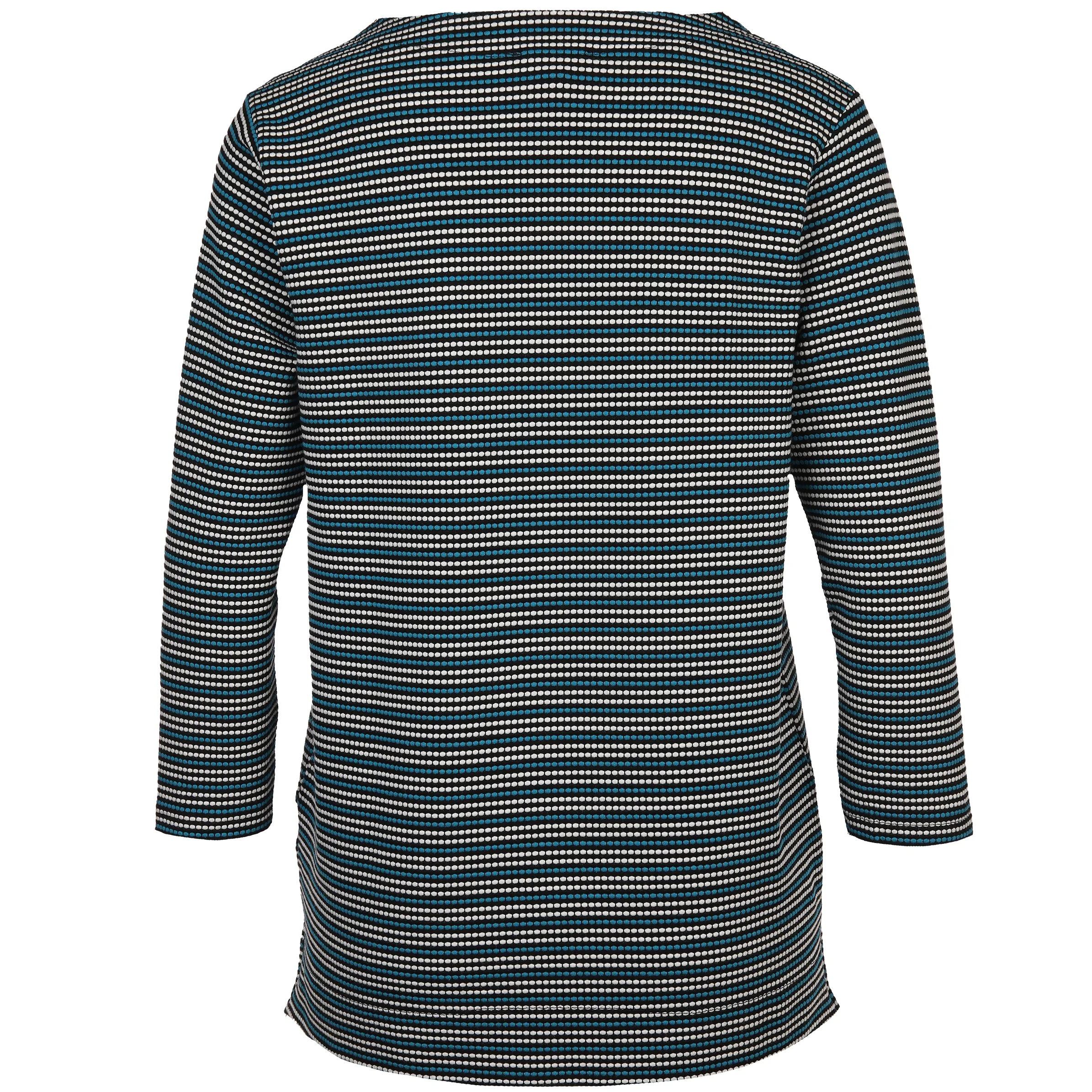 Sure Da-Jaquard Shirt m. 3/4 Arm Blau 880489 SCHW/OF/BL 2 Sure Da-Jaquard Shirt m. 3/4 Arm Blau 880489 SCHW/OF/BL 2