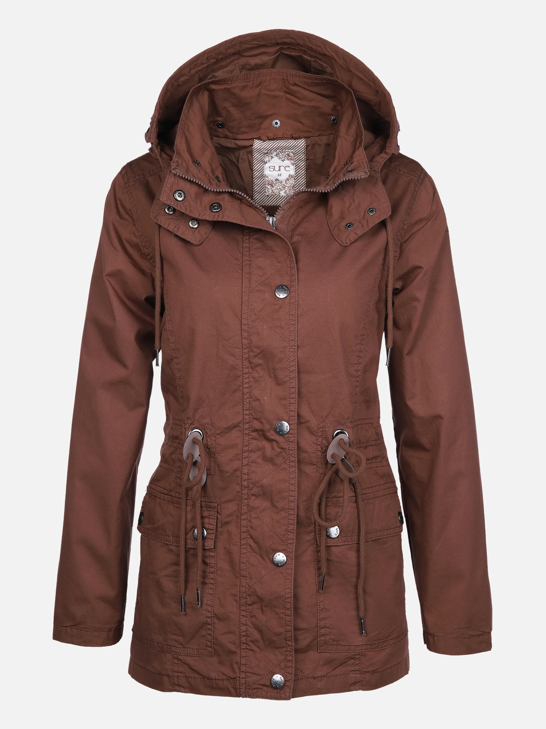 Sure Da-Parka gefüttert m. Kapuze Braun 830225 TABAK 1 Sure Da-Parka gefüttert m. Kapuze Braun 830225 TABAK 1
