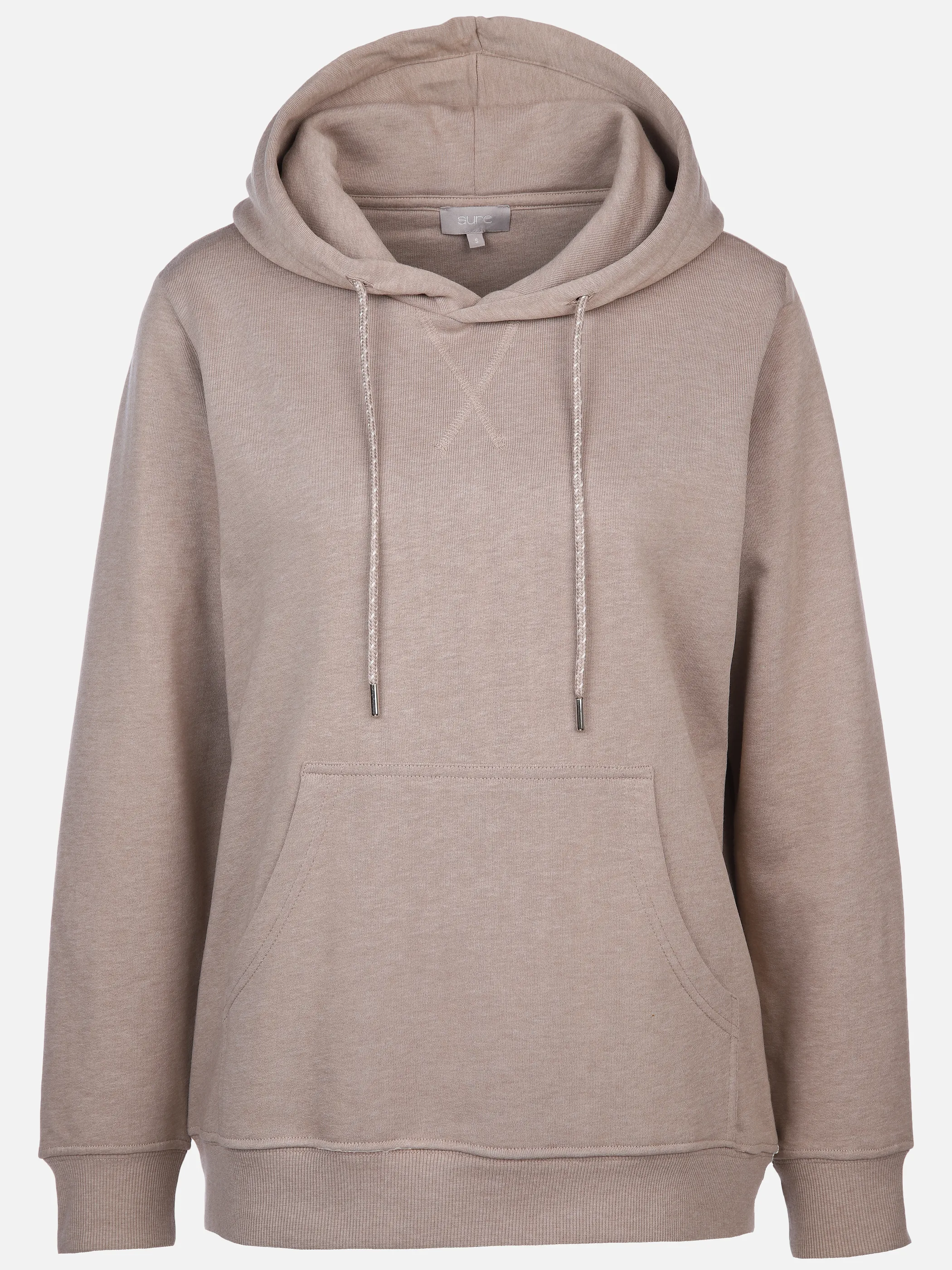 Sure Da-Sweatshirt m. Kapuze Braun 869722 BEIGE MEL. 1