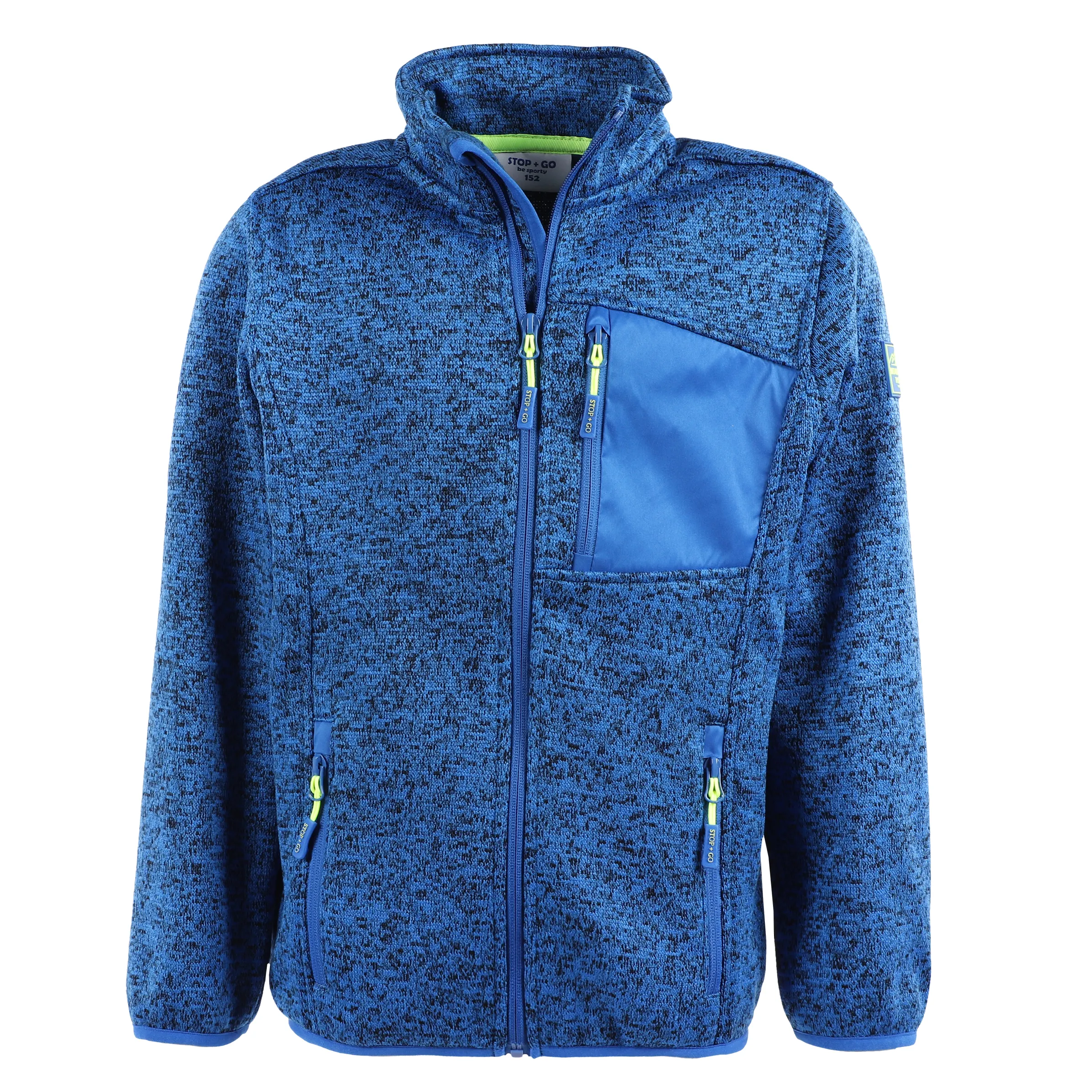 Stop + Go TB-Fleece Jacke Blau 880407 19-4045TCX 1