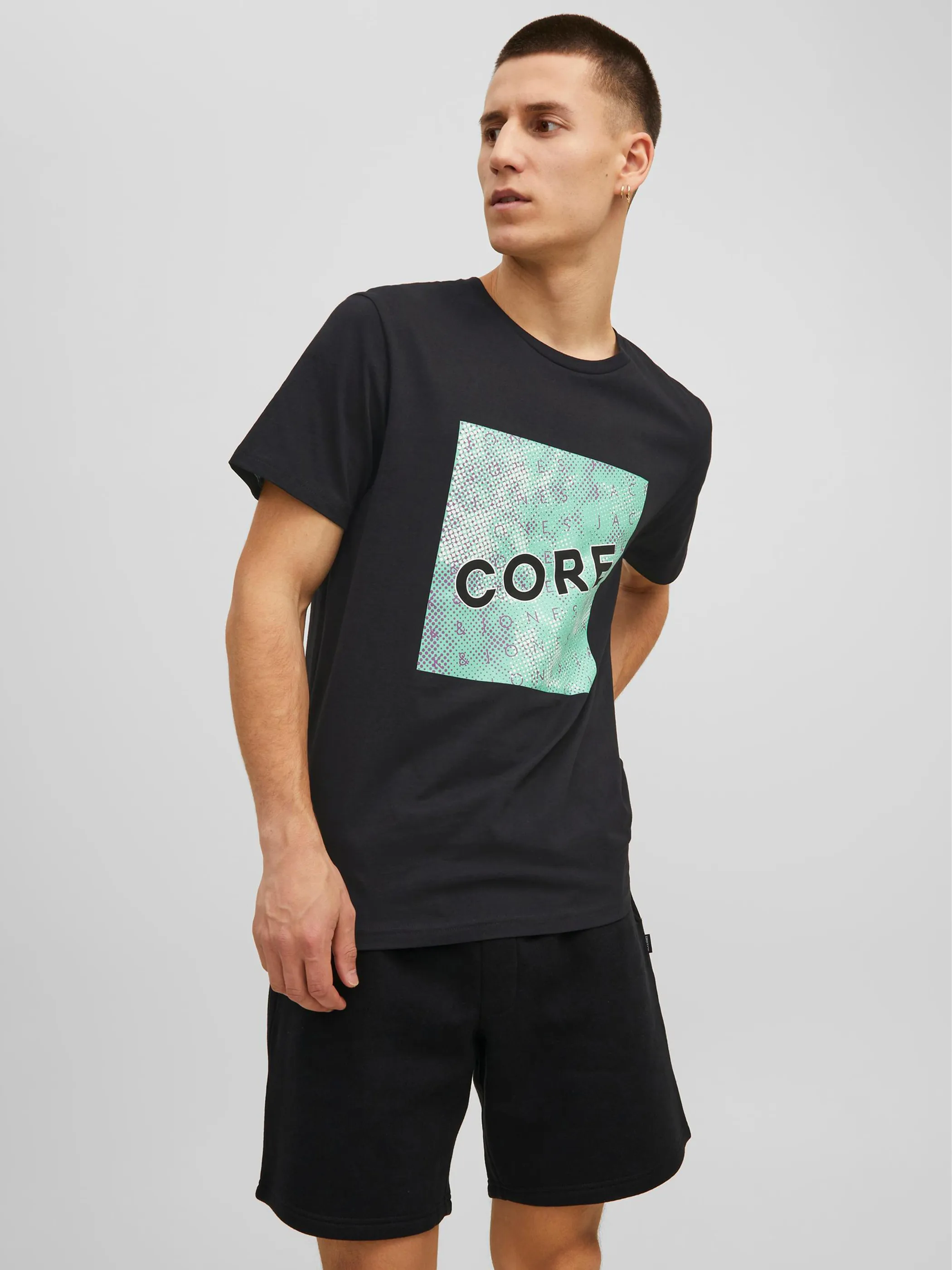 Jack Jones 12210314 JCONIGHTS TEE SS CREW Schwarz 863388 178012 3 Jack Jones 12210314 JCONIGHTS TEE SS CREW Schwarz 863388 178012 3