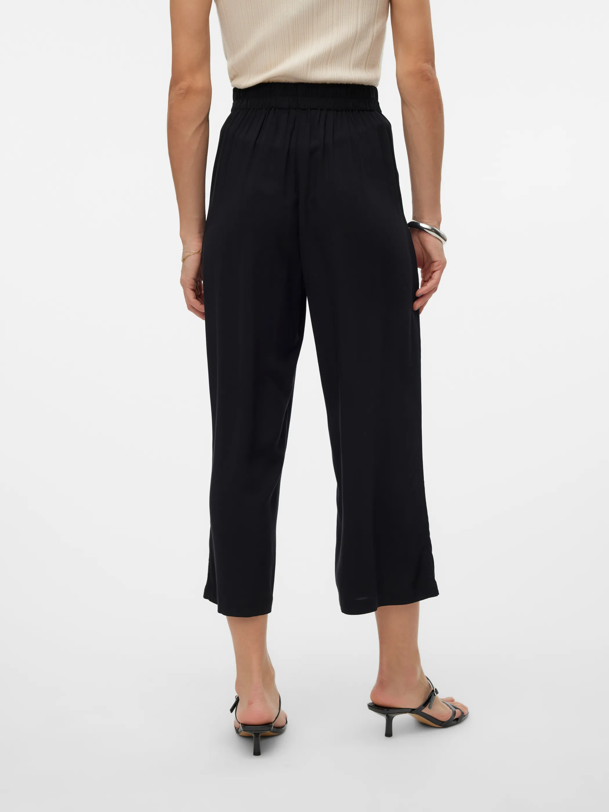 Vero Moda 10308013 VMEASY JOY HW CULOTTE Schwarz 894437 177868 2