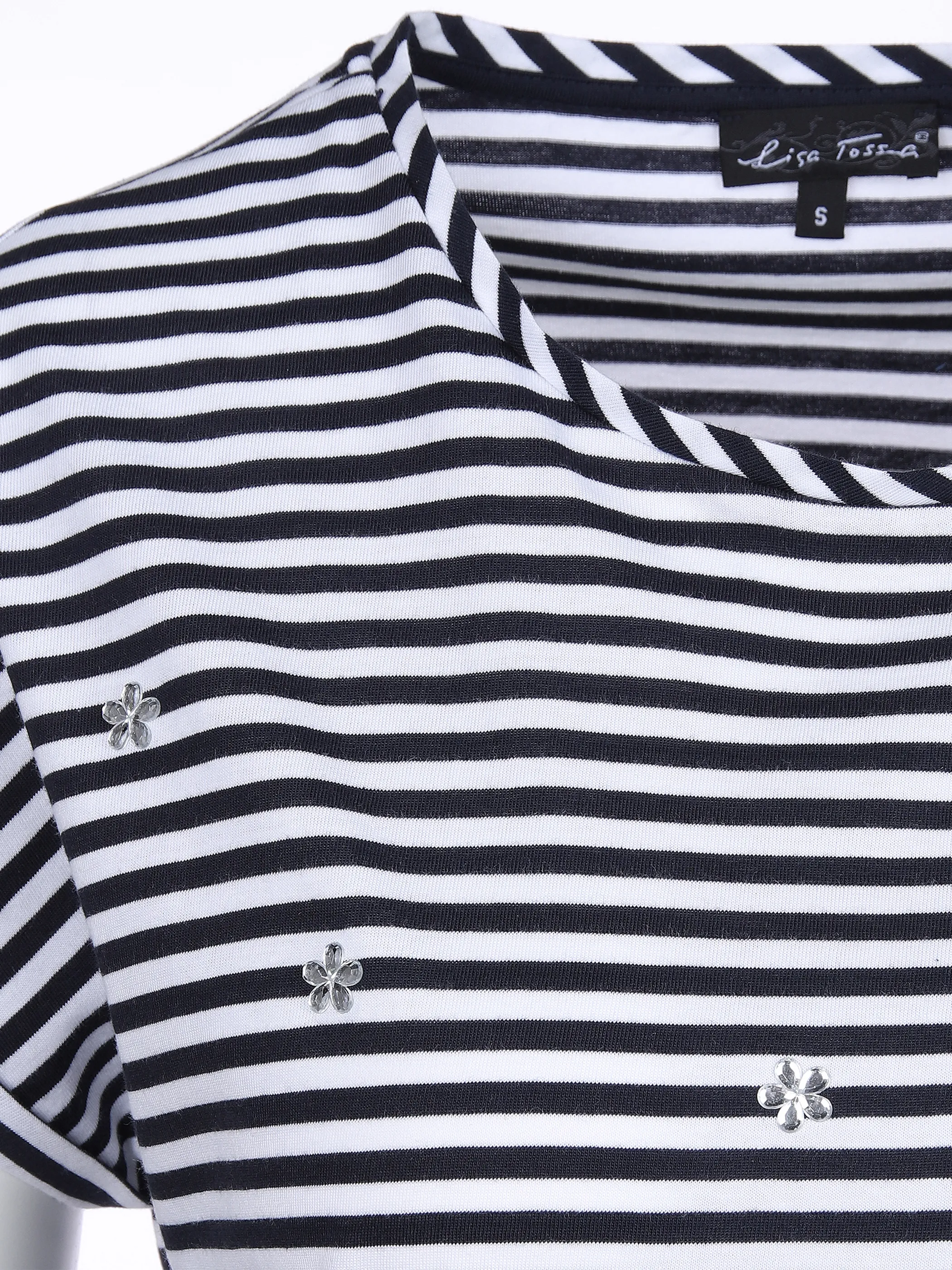 Lisa Tossa Da-T-Shirt m. Ringel Blau 866117 NAVY/WEIß 3 Lisa Tossa Da-T-Shirt m. Ringel Blau 866117 NAVY/WEIß 3